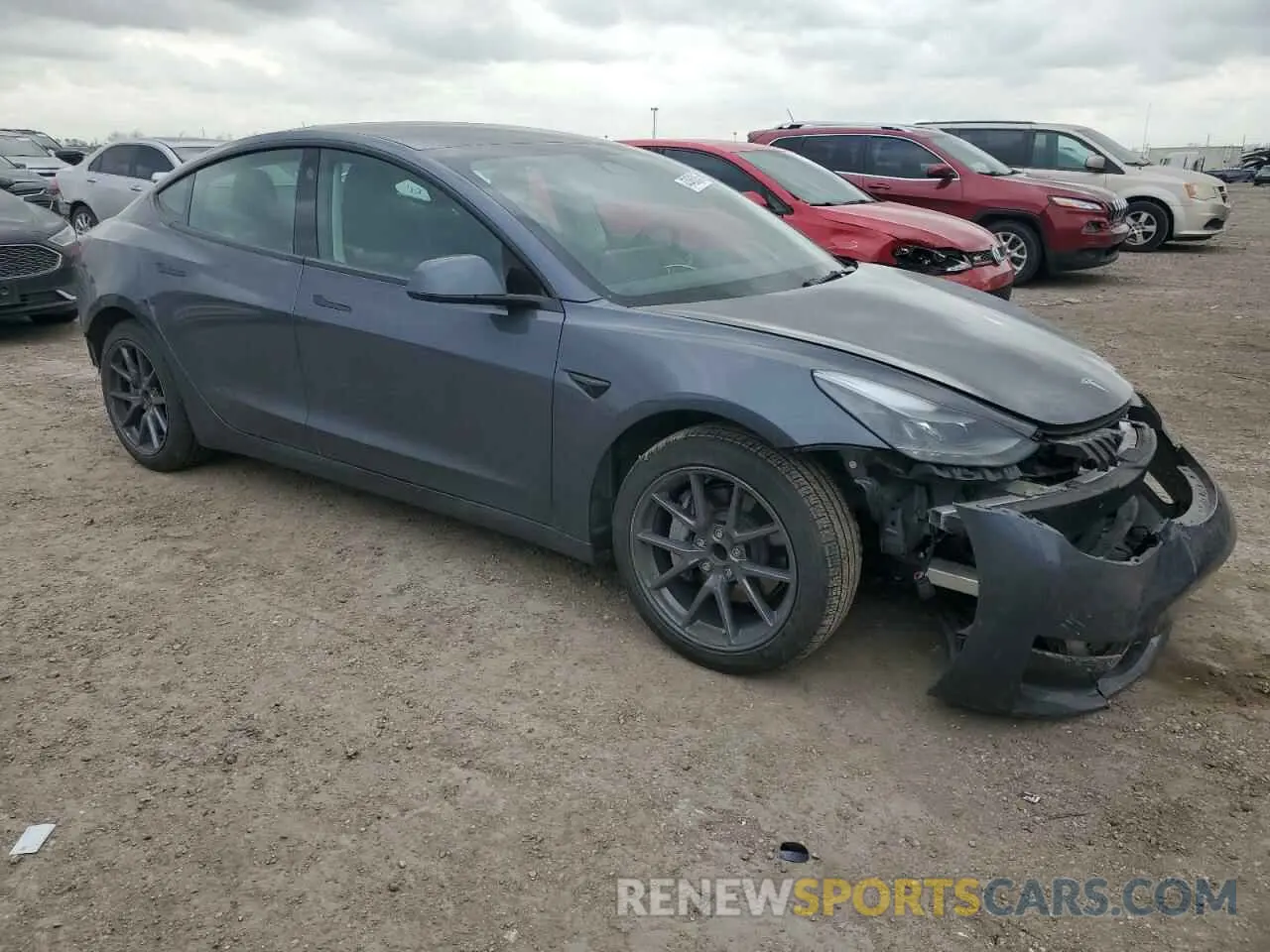 4 Photograph of a damaged car 5YJ3E1EA2PF701205 TESLA MODEL 3 2023