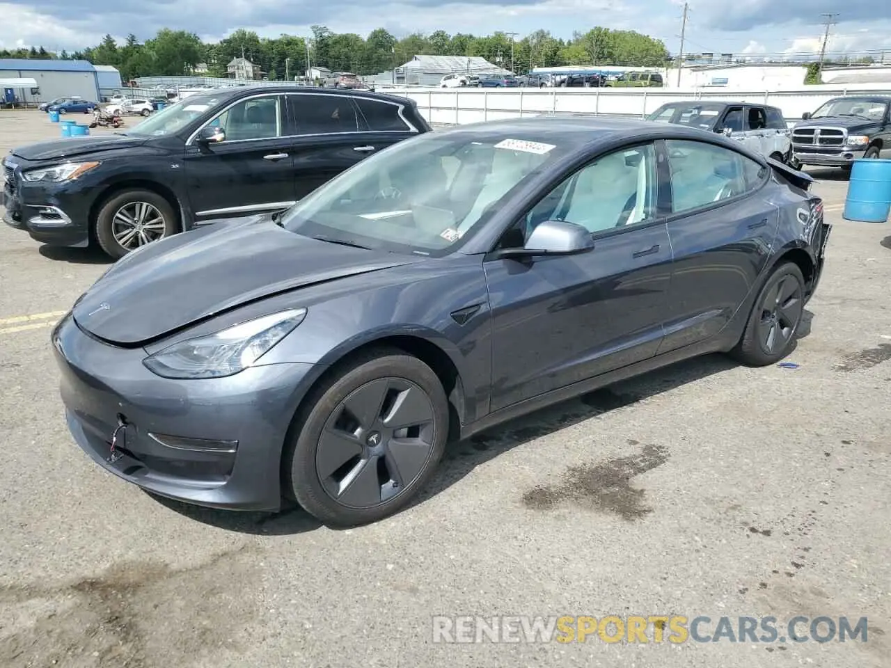 1 Photograph of a damaged car 5YJ3E1EA2PF704301 TESLA MODEL 3 2023