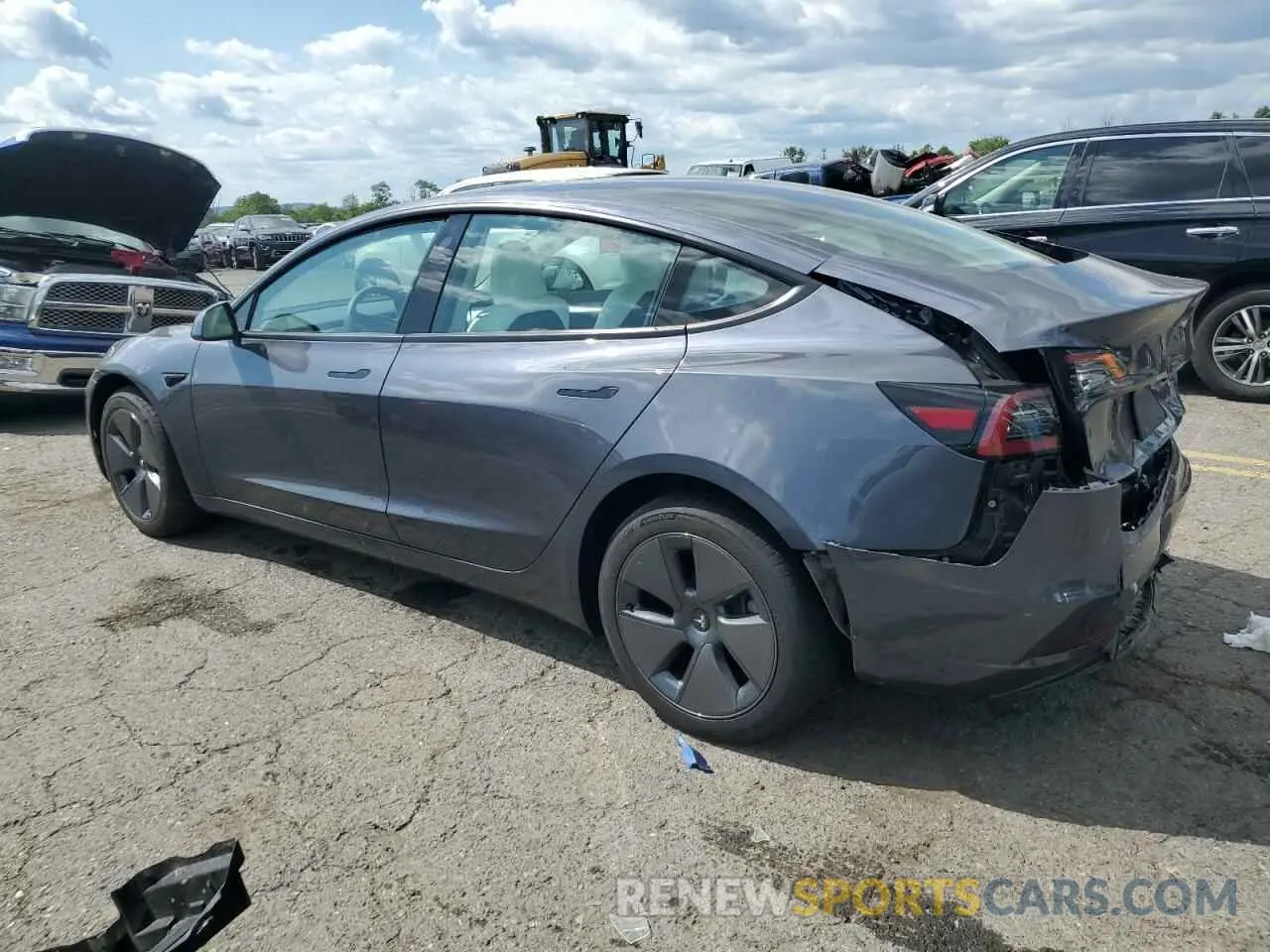 2 Photograph of a damaged car 5YJ3E1EA2PF704301 TESLA MODEL 3 2023
