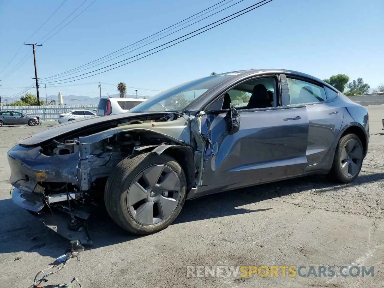1 Photograph of a damaged car 5YJ3E1EA2PF710468 TESLA MODEL 3 2023