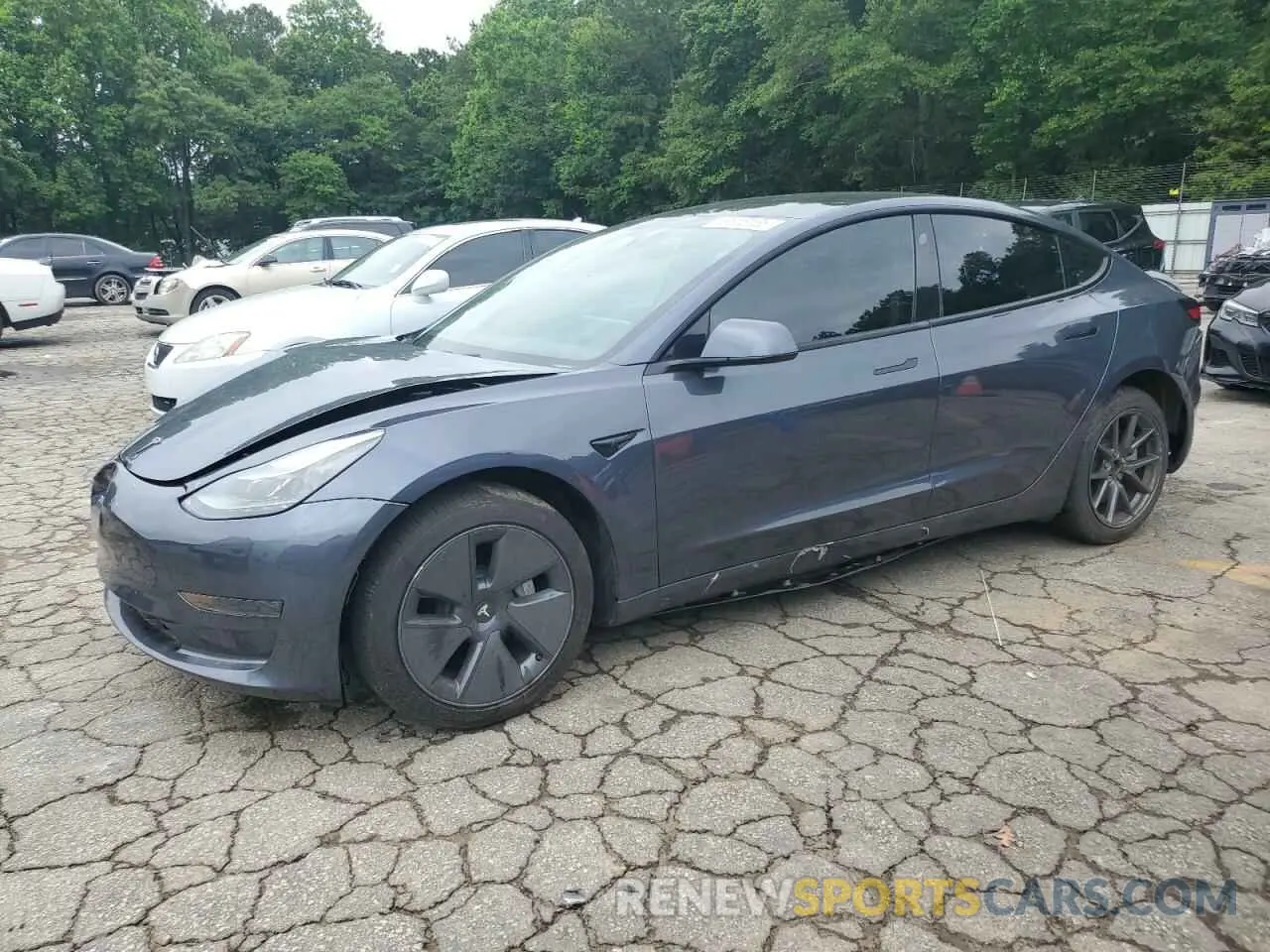 1 Photograph of a damaged car 5YJ3E1EA3PF395258 TESLA MODEL 3 2023