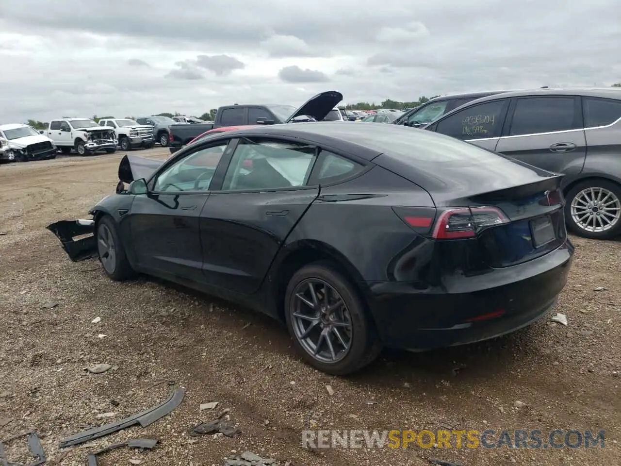 2 Photograph of a damaged car 5YJ3E1EA3PF434012 TESLA MODEL 3 2023