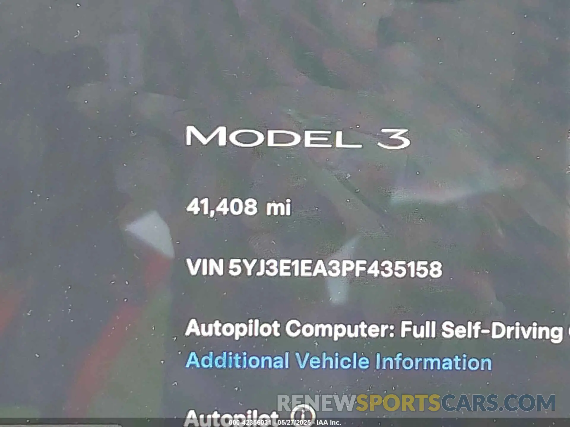 7 Photograph of a damaged car 5YJ3E1EA3PF435158 TESLA MODEL 3 2023