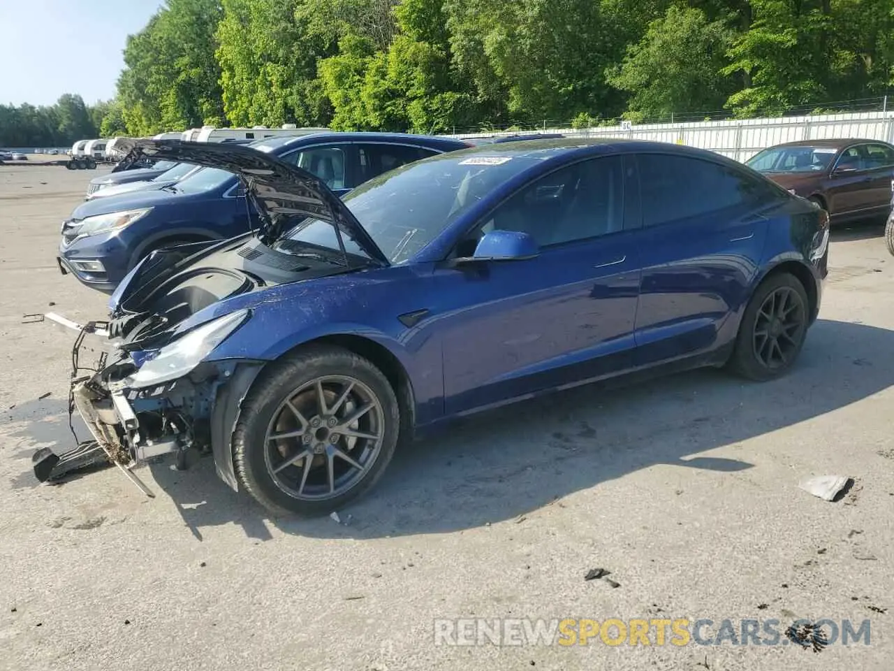 1 Photograph of a damaged car 5YJ3E1EA3PF436083 TESLA MODEL 3 2023