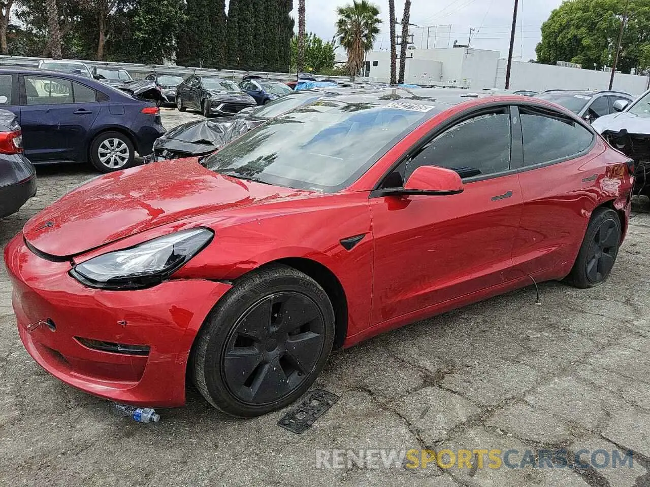 1 Photograph of a damaged car 5YJ3E1EA3PF449643 TESLA MODEL 3 2023