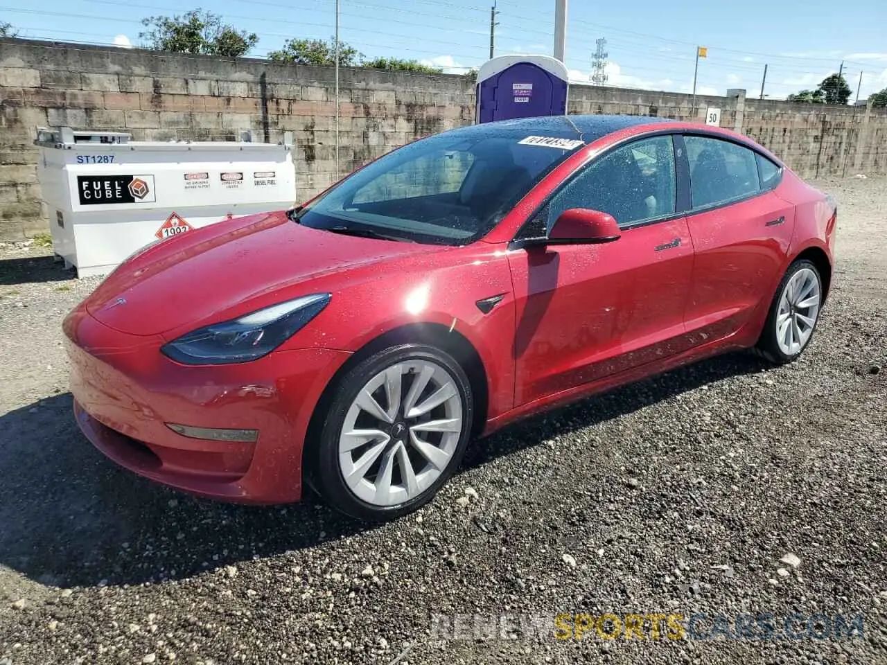 1 Photograph of a damaged car 5YJ3E1EA3PF454566 TESLA MODEL 3 2023
