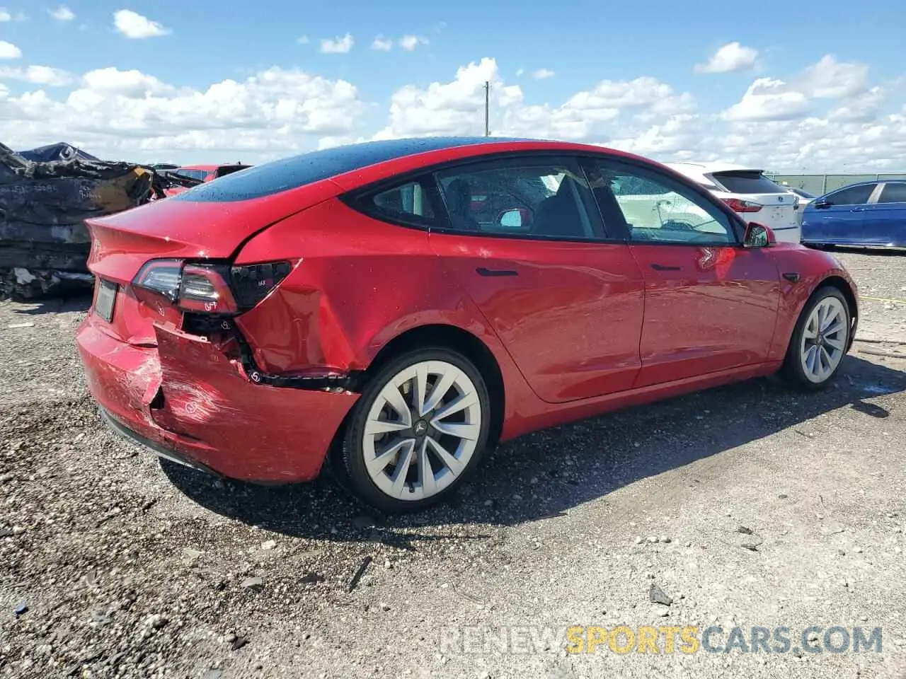 3 Photograph of a damaged car 5YJ3E1EA3PF454566 TESLA MODEL 3 2023