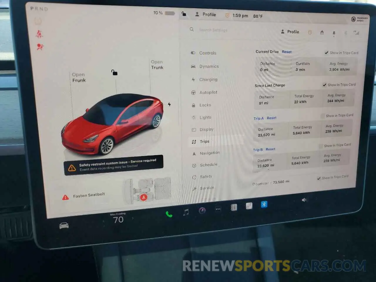 9 Photograph of a damaged car 5YJ3E1EA3PF454566 TESLA MODEL 3 2023