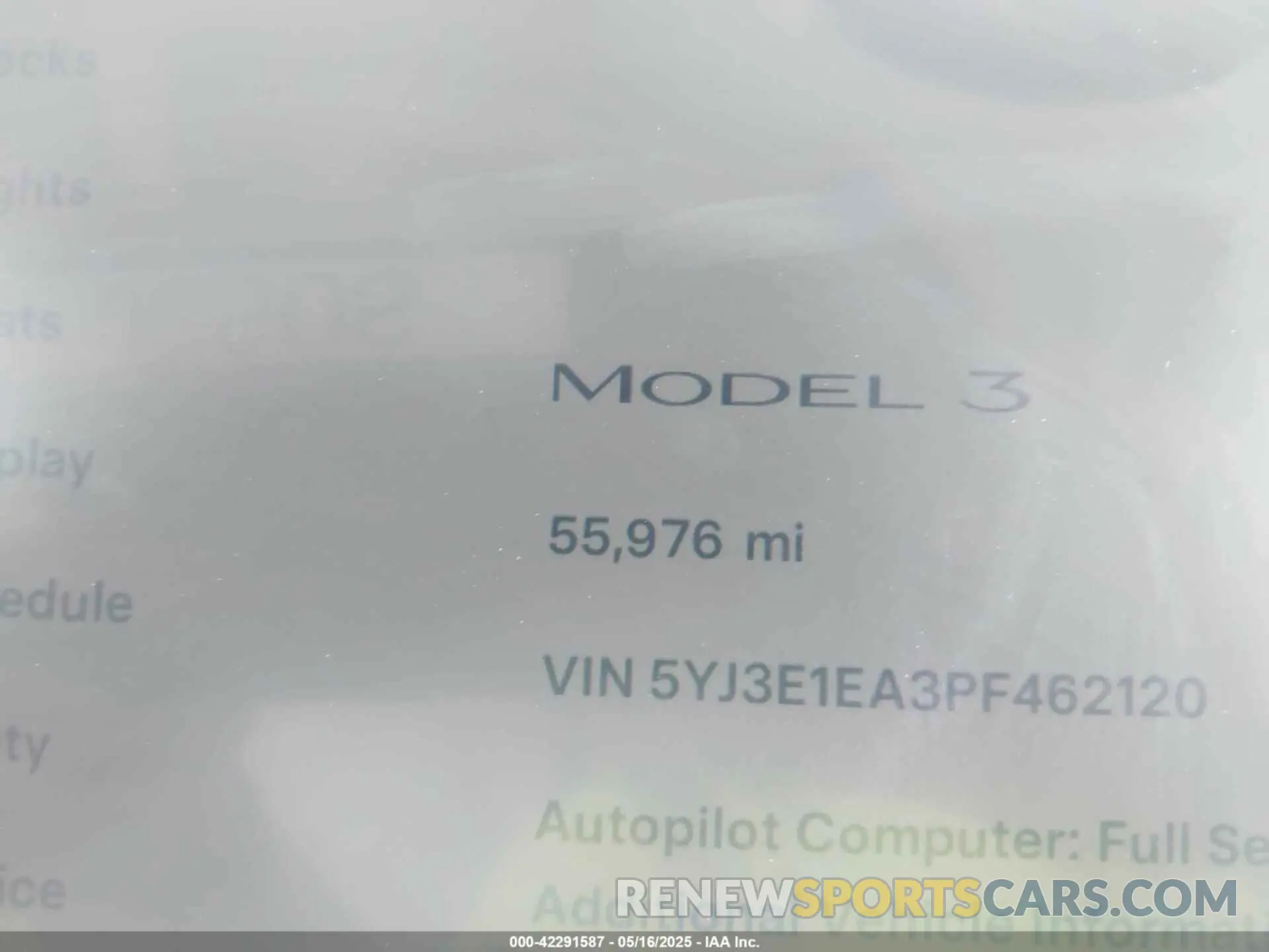 14 Photograph of a damaged car 5YJ3E1EA3PF462120 TESLA MODEL 3 2023