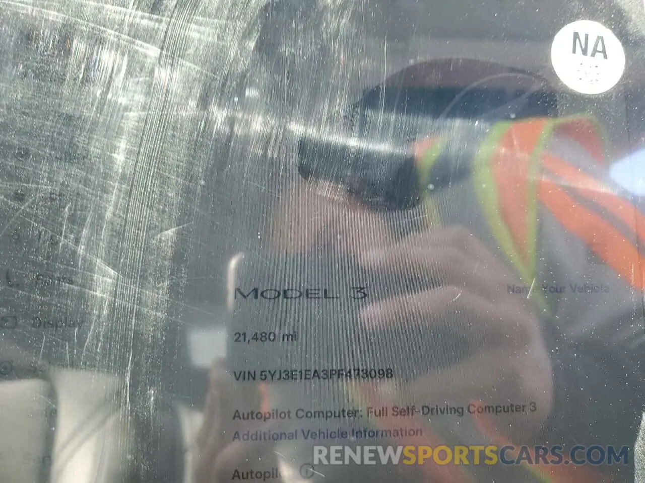 9 Photograph of a damaged car 5YJ3E1EA3PF473098 TESLA MODEL 3 2023