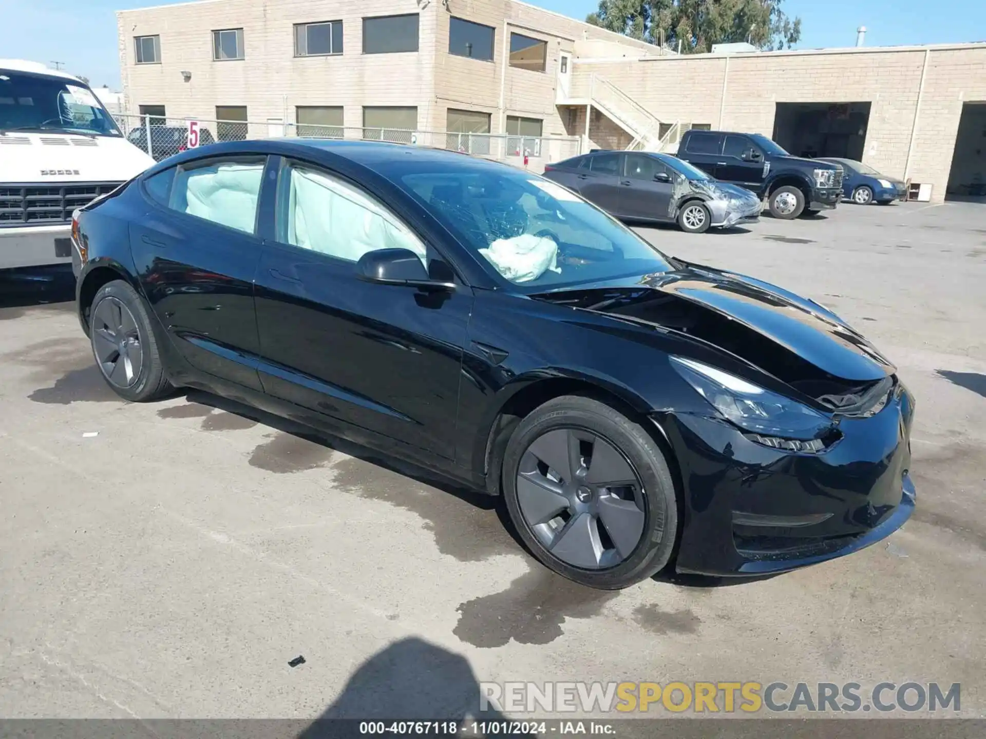 1 Photograph of a damaged car 5YJ3E1EA3PF518766 TESLA MODEL 3 2023