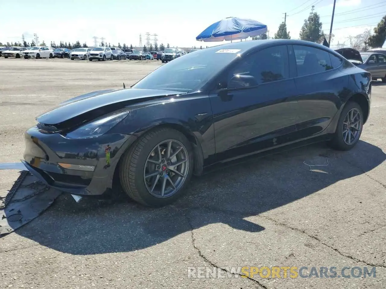 1 Photograph of a damaged car 5YJ3E1EA3PF546048 TESLA MODEL 3 2023