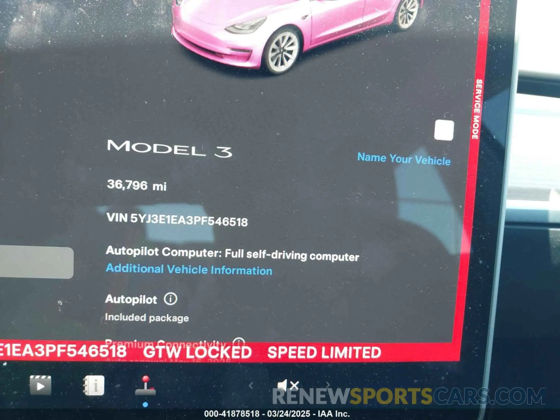 7 Photograph of a damaged car 5YJ3E1EA3PF546518 TESLA MODEL 3 2023