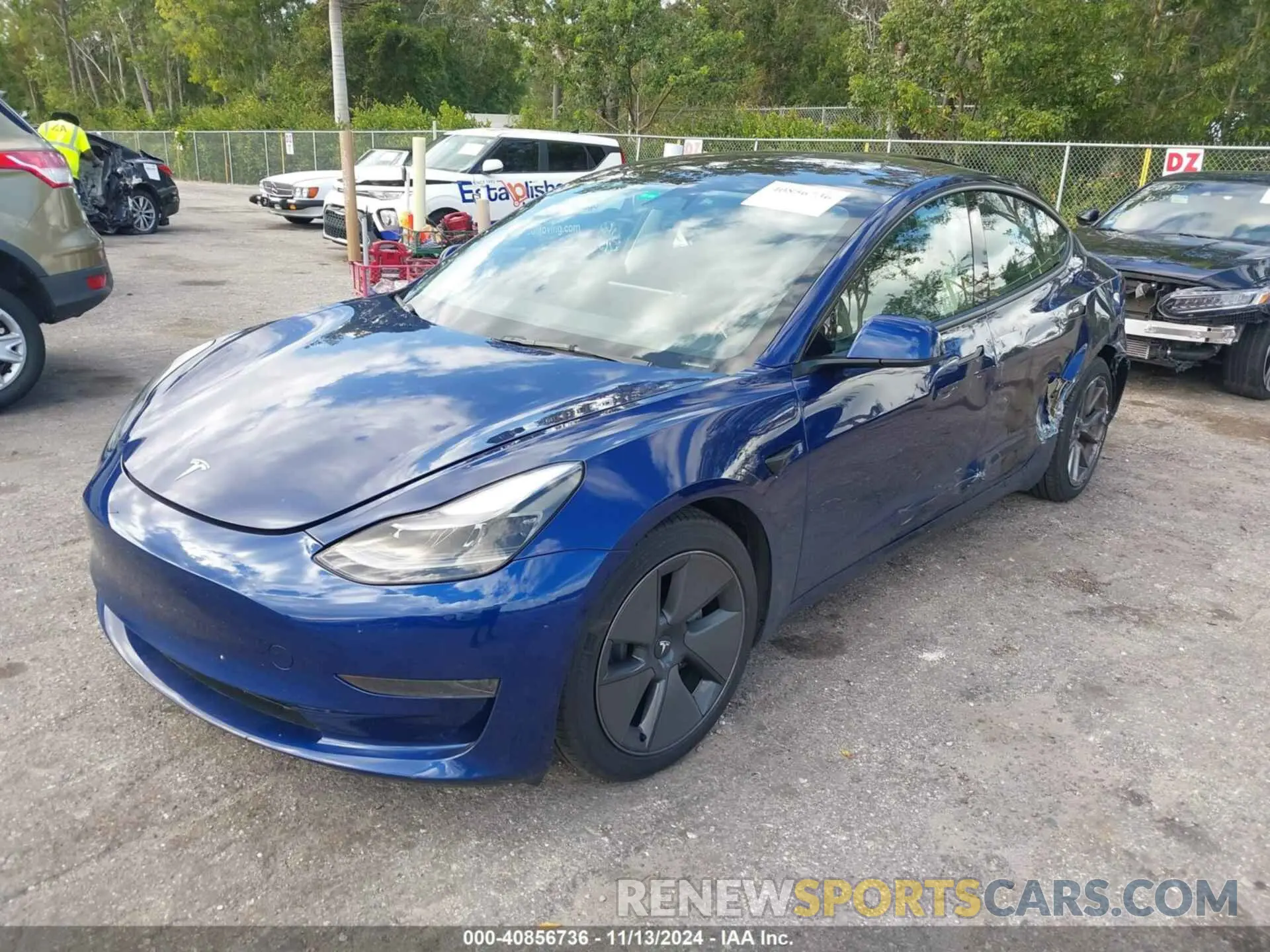 2 Photograph of a damaged car 5YJ3E1EA3PF556403 TESLA MODEL 3 2023