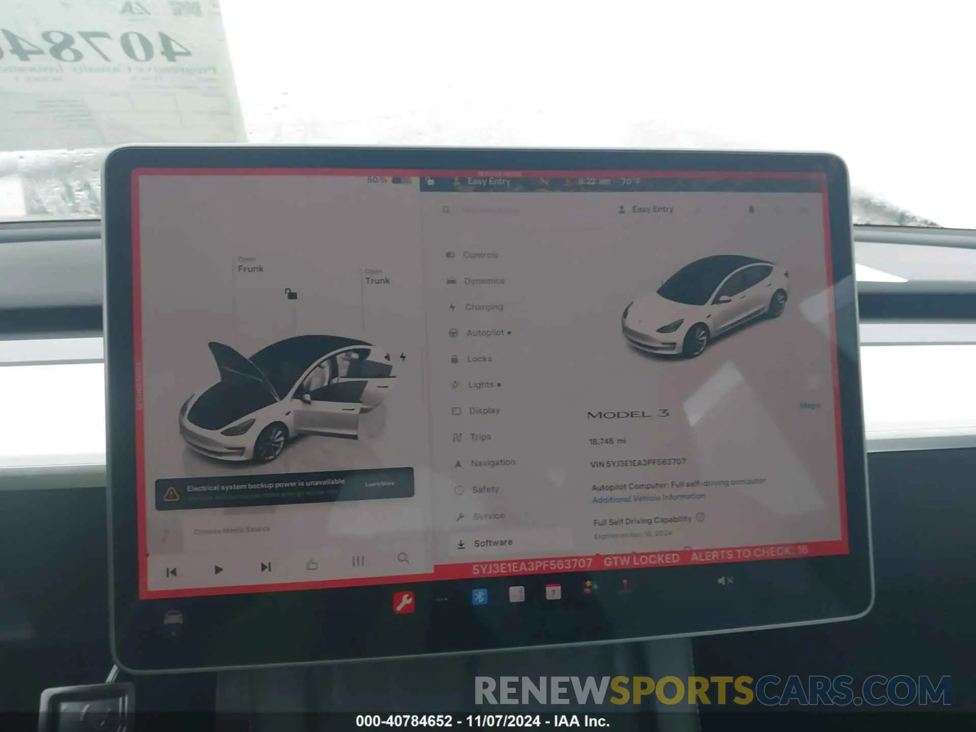 18 Photograph of a damaged car 5YJ3E1EA3PF563707 TESLA MODEL 3 2023