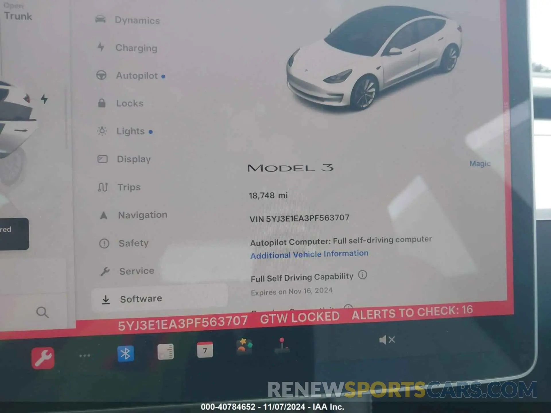 7 Photograph of a damaged car 5YJ3E1EA3PF563707 TESLA MODEL 3 2023