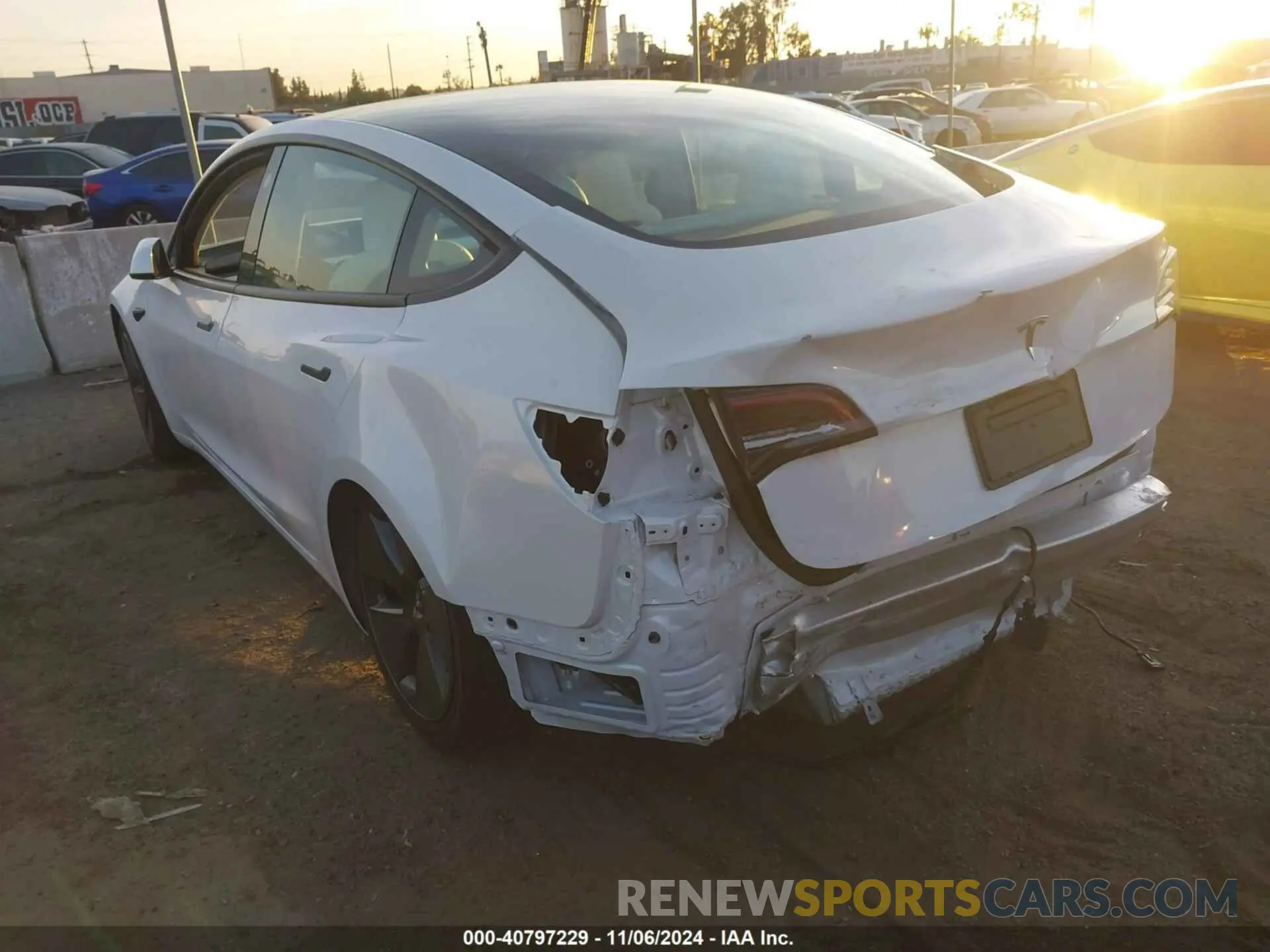 3 Photograph of a damaged car 5YJ3E1EA3PF573136 TESLA MODEL 3 2023