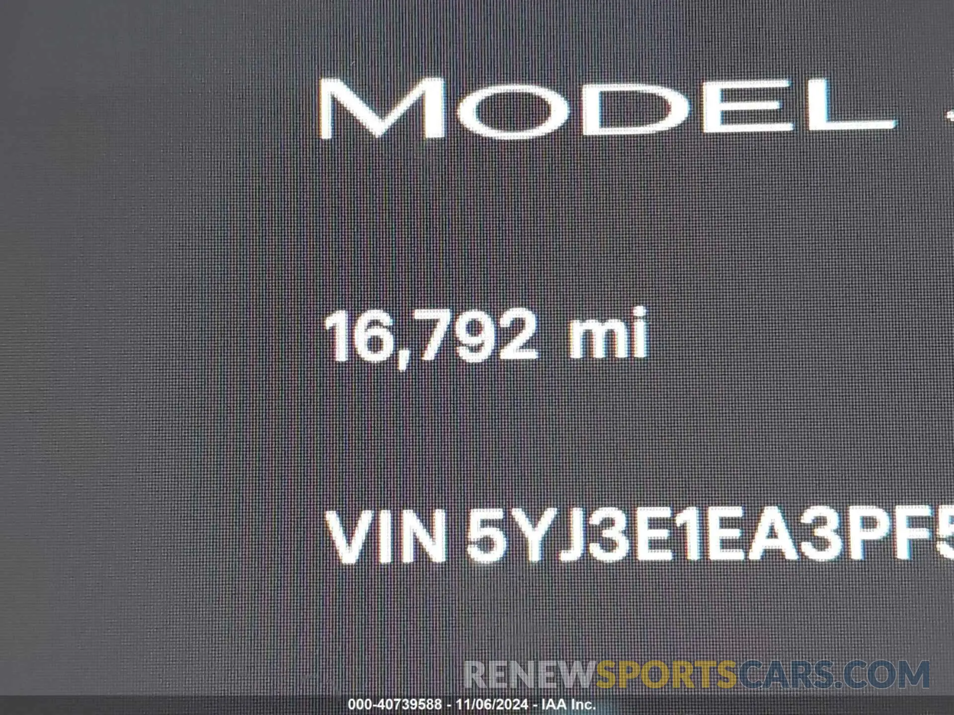 15 Photograph of a damaged car 5YJ3E1EA3PF578112 TESLA MODEL 3 2023