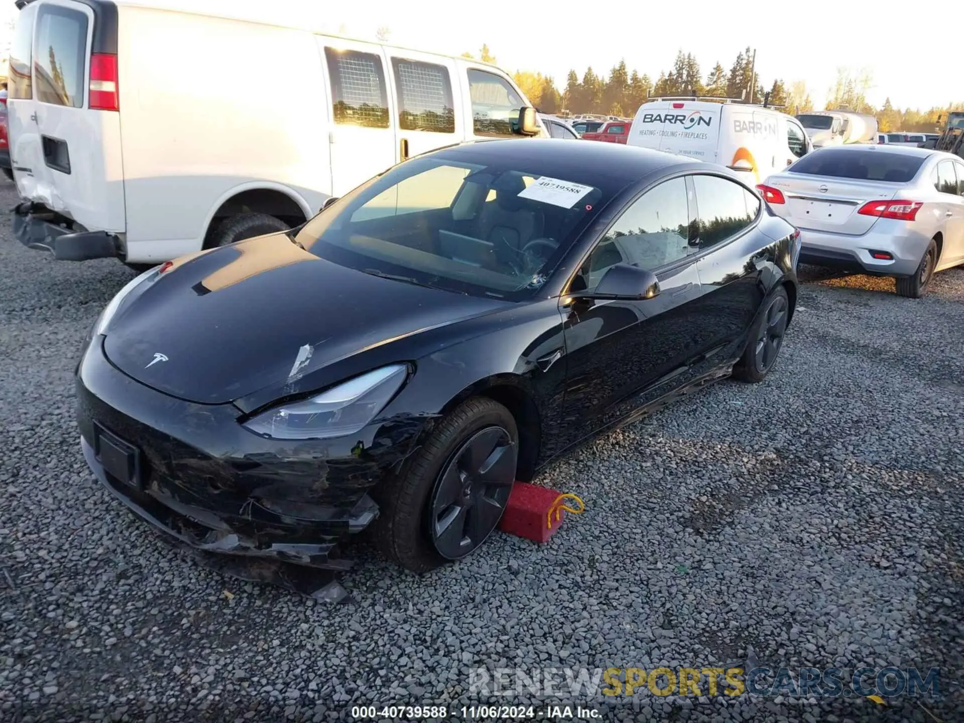 2 Photograph of a damaged car 5YJ3E1EA3PF578112 TESLA MODEL 3 2023