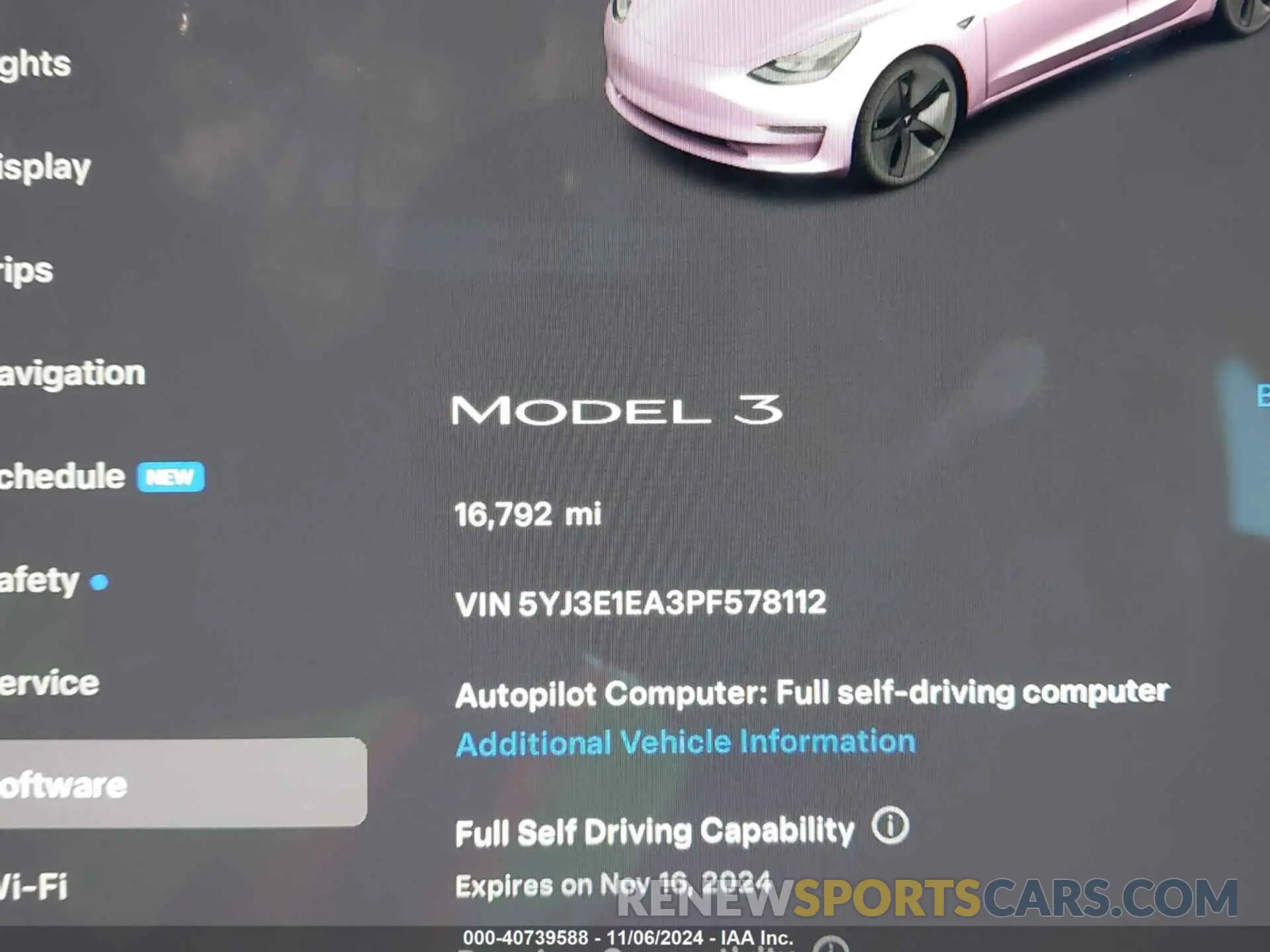 7 Photograph of a damaged car 5YJ3E1EA3PF578112 TESLA MODEL 3 2023