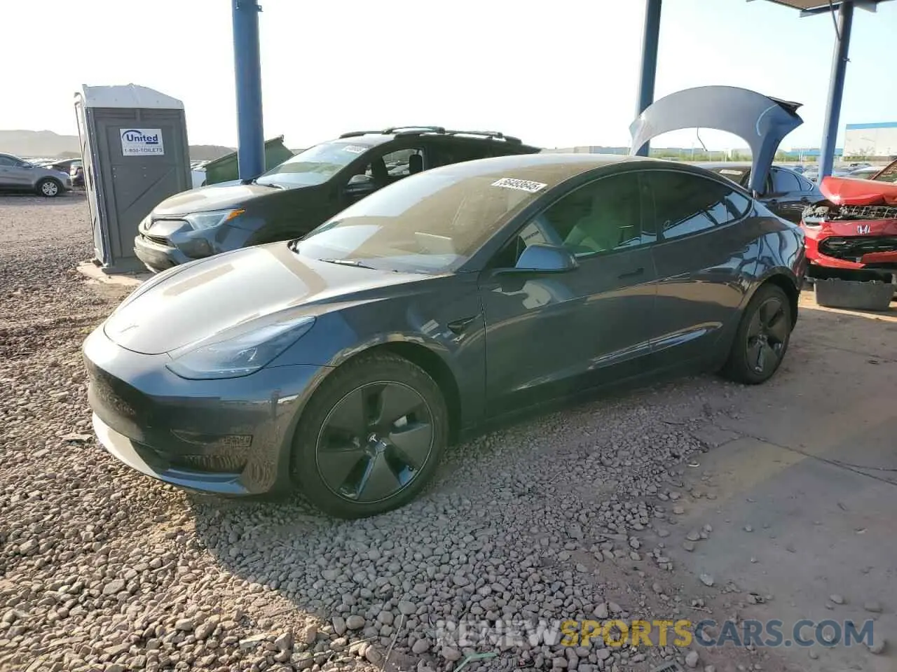 1 Photograph of a damaged car 5YJ3E1EA3PF581320 TESLA MODEL 3 2023