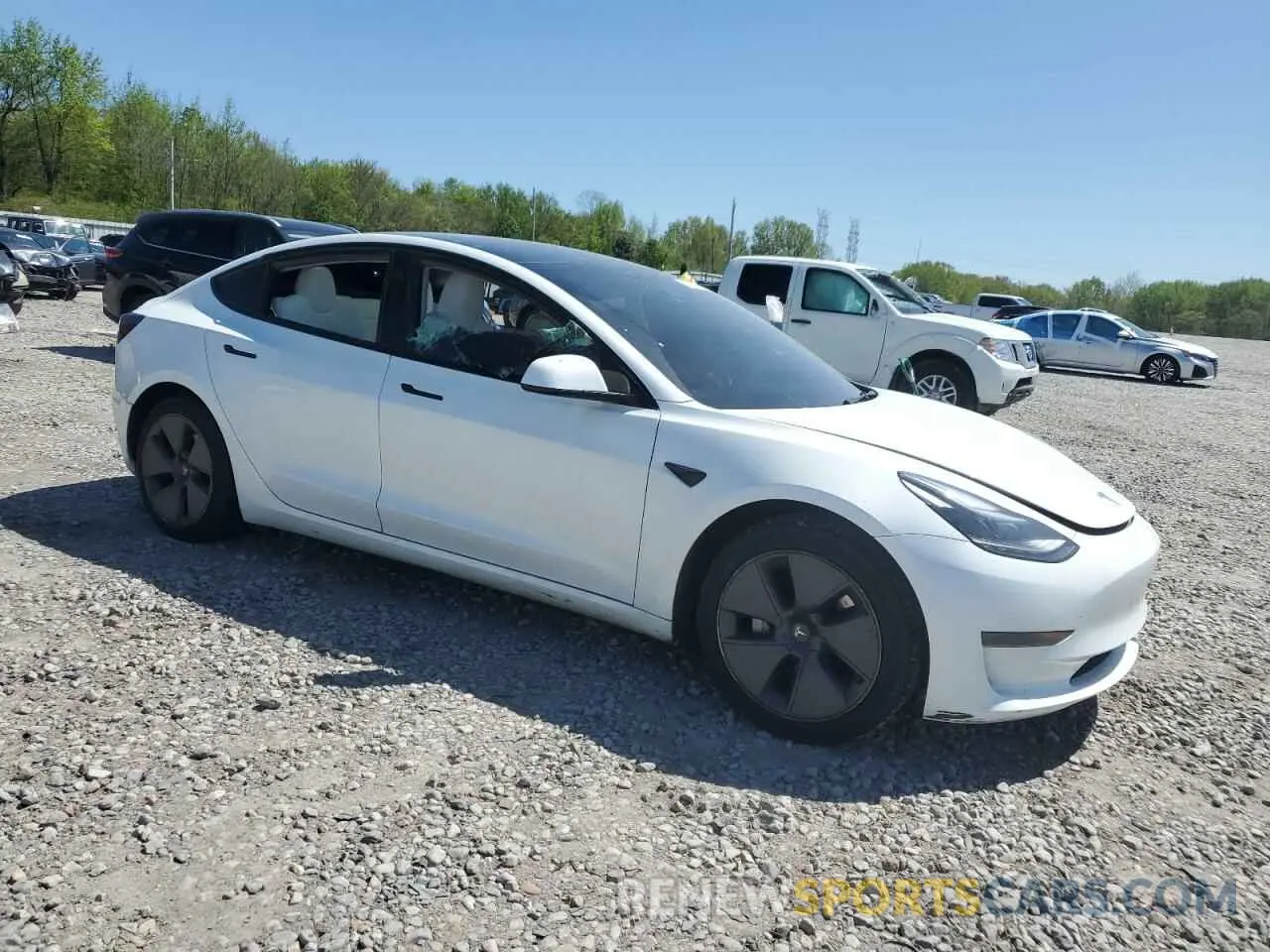 4 Photograph of a damaged car 5YJ3E1EA3PF602067 TESLA MODEL 3 2023