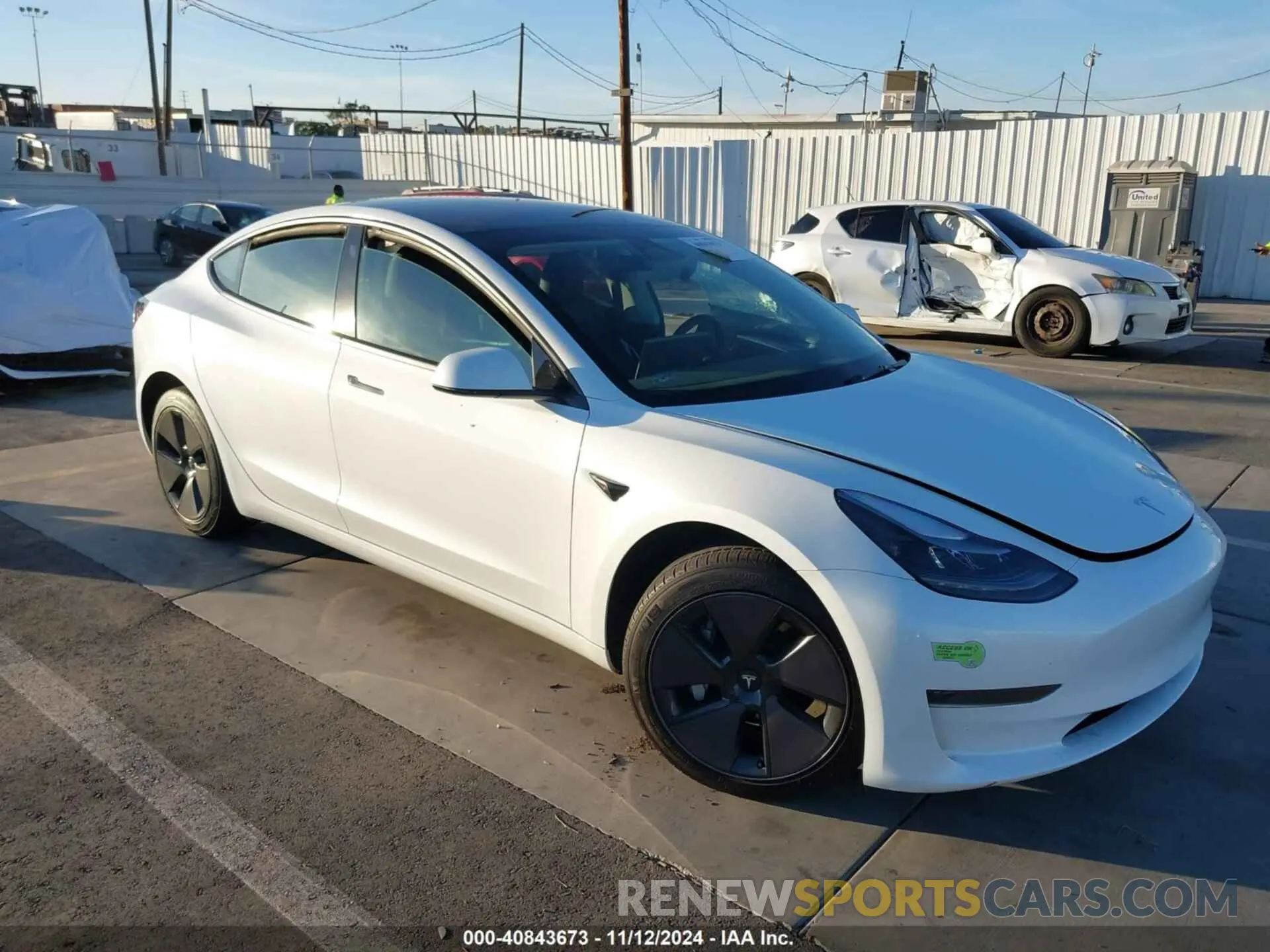 1 Photograph of a damaged car 5YJ3E1EA3PF605020 TESLA MODEL 3 2023