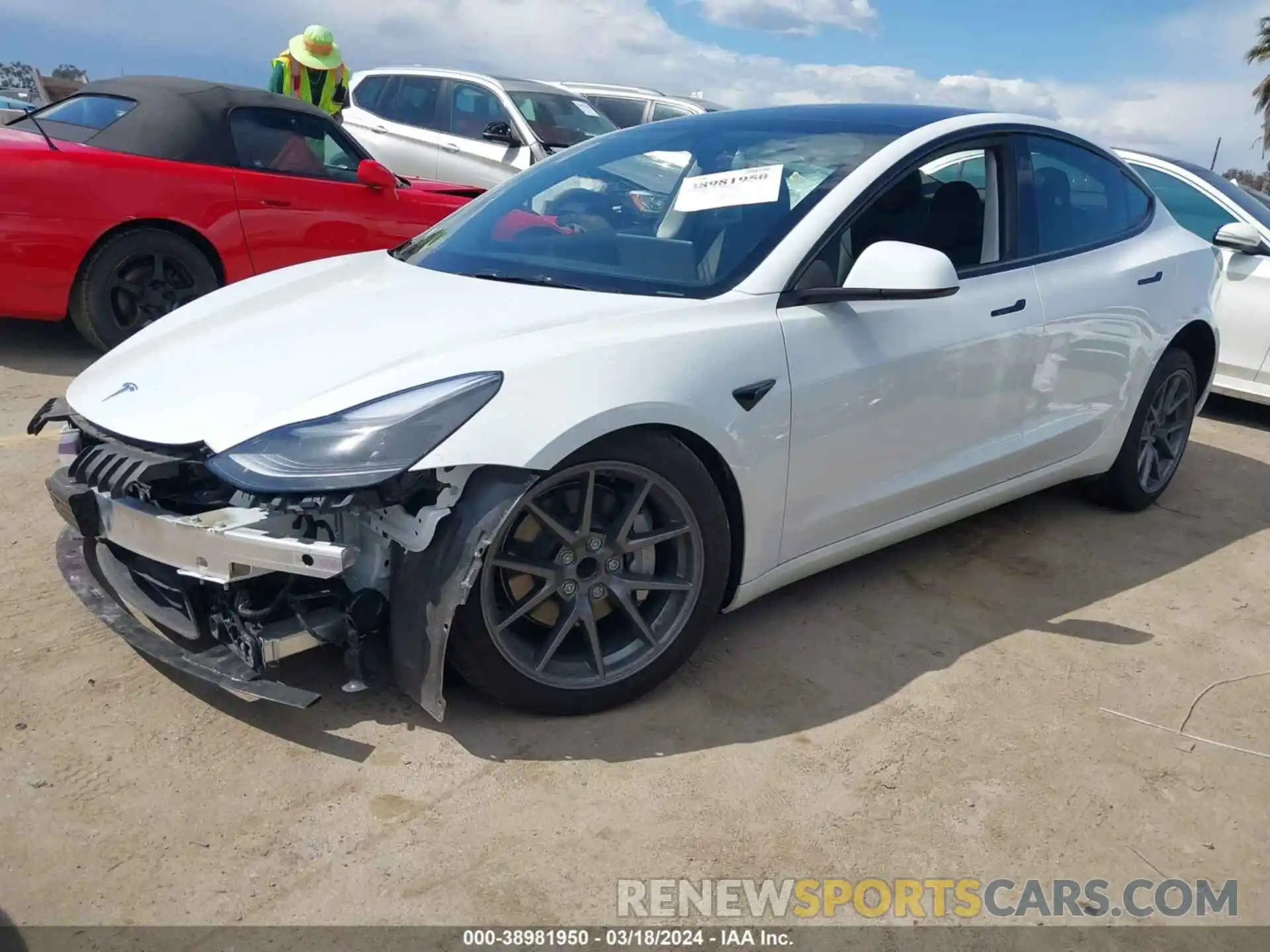 2 Photograph of a damaged car 5YJ3E1EA3PF605681 TESLA MODEL 3 2023