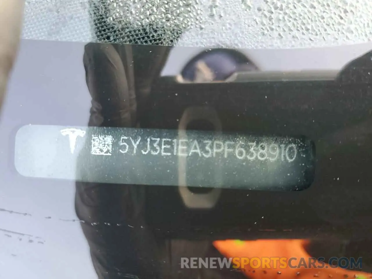 14 Photograph of a damaged car 5YJ3E1EA3PF638910 TESLA MODEL 3 2023