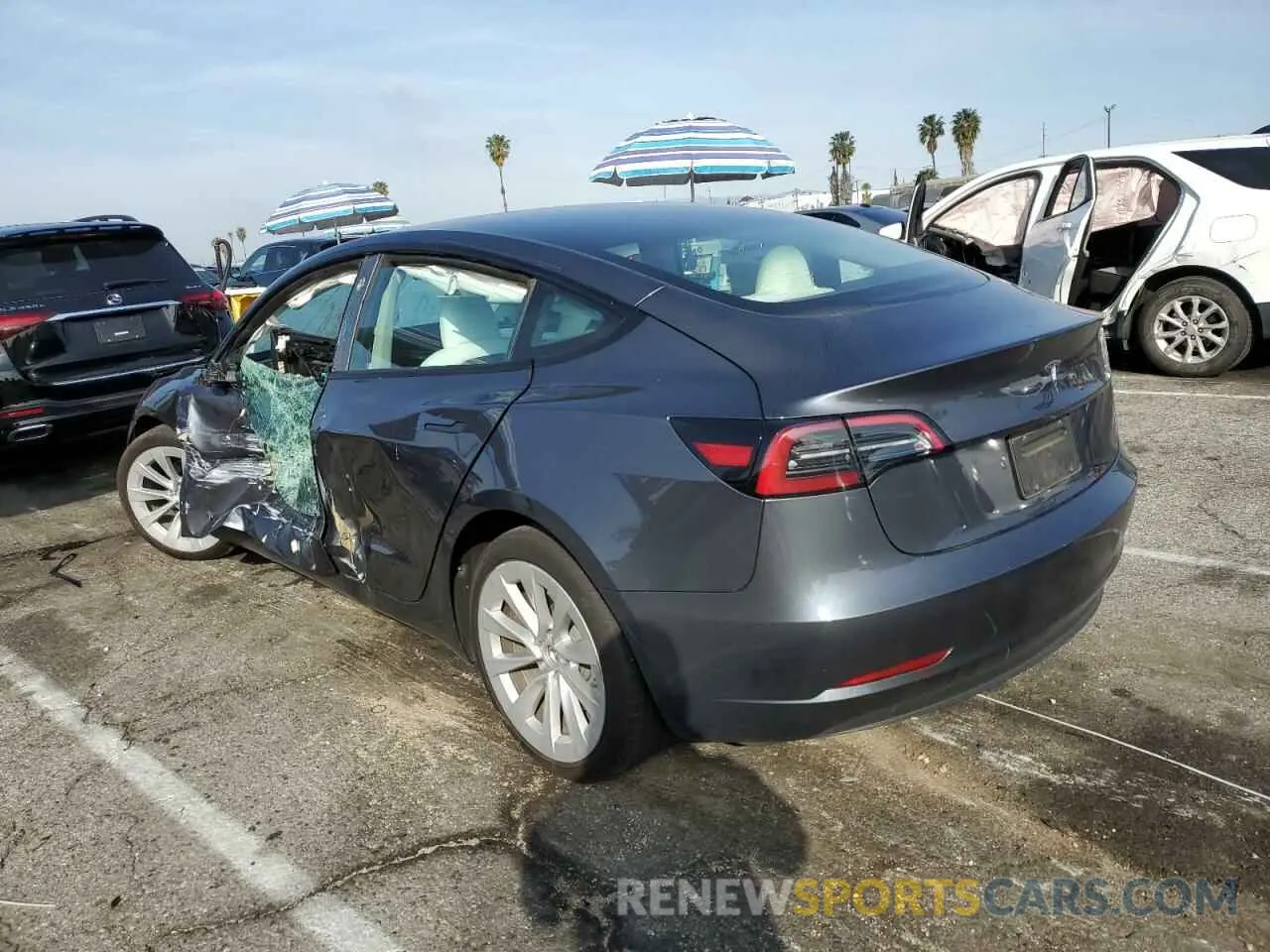 2 Photograph of a damaged car 5YJ3E1EA3PF638910 TESLA MODEL 3 2023