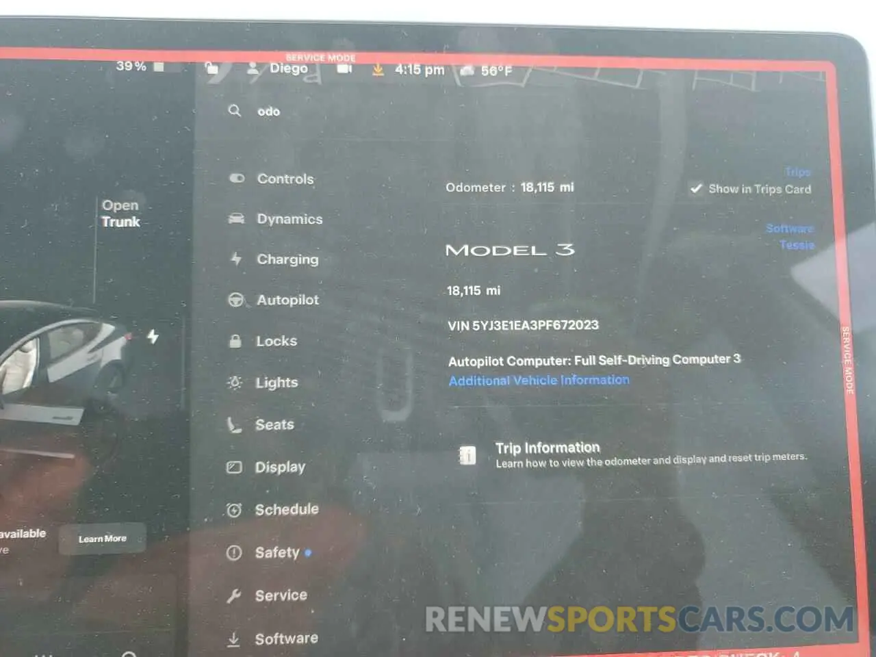 9 Photograph of a damaged car 5YJ3E1EA3PF672023 TESLA MODEL 3 2023