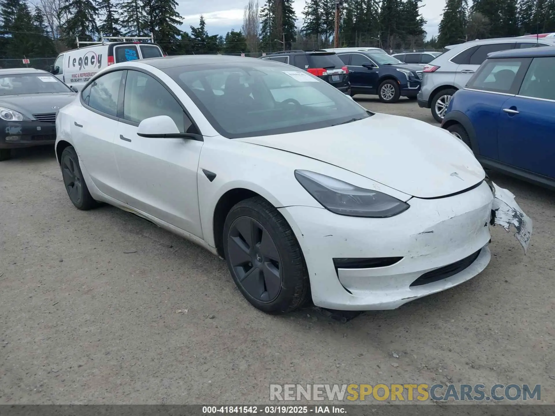 1 Photograph of a damaged car 5YJ3E1EA3PF672815 TESLA MODEL 3 2023