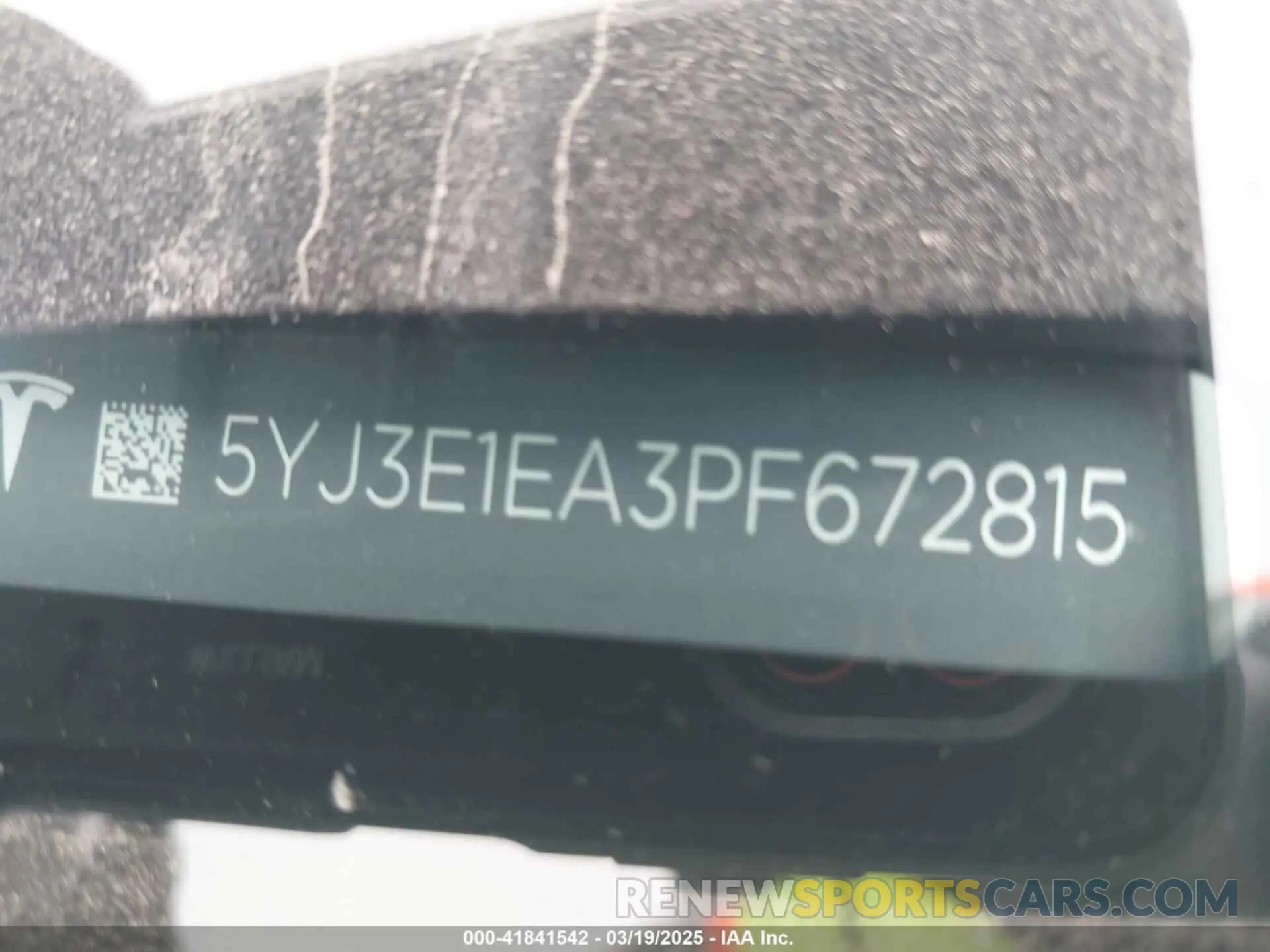 22 Photograph of a damaged car 5YJ3E1EA3PF672815 TESLA MODEL 3 2023