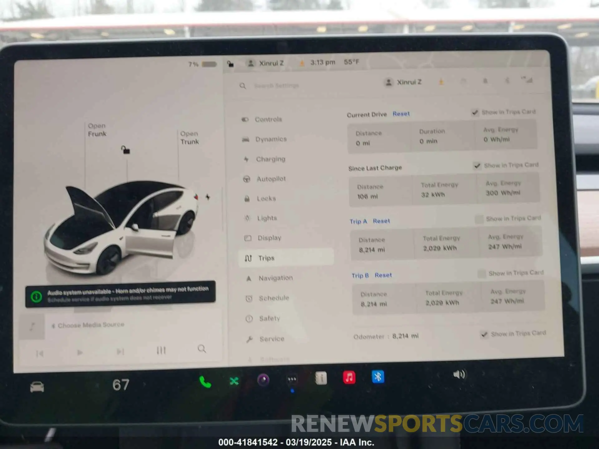 7 Photograph of a damaged car 5YJ3E1EA3PF672815 TESLA MODEL 3 2023