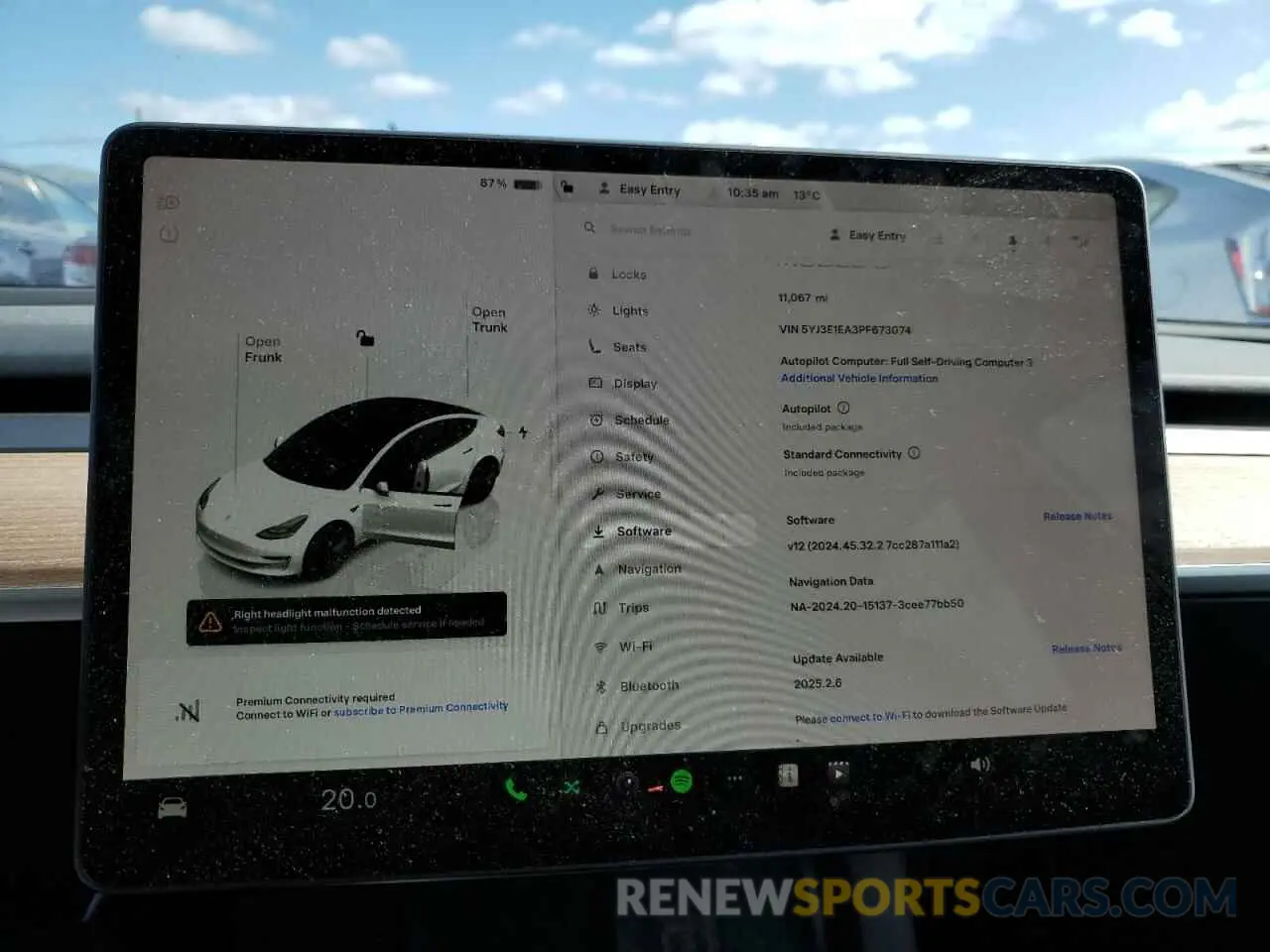 9 Photograph of a damaged car 5YJ3E1EA3PF673074 TESLA MODEL 3 2023