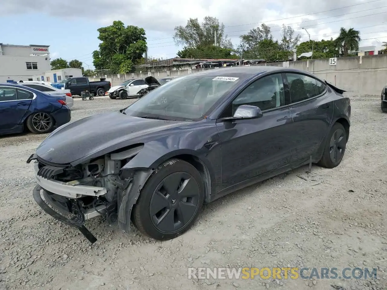 1 Photograph of a damaged car 5YJ3E1EA3PF690103 TESLA MODEL 3 2023