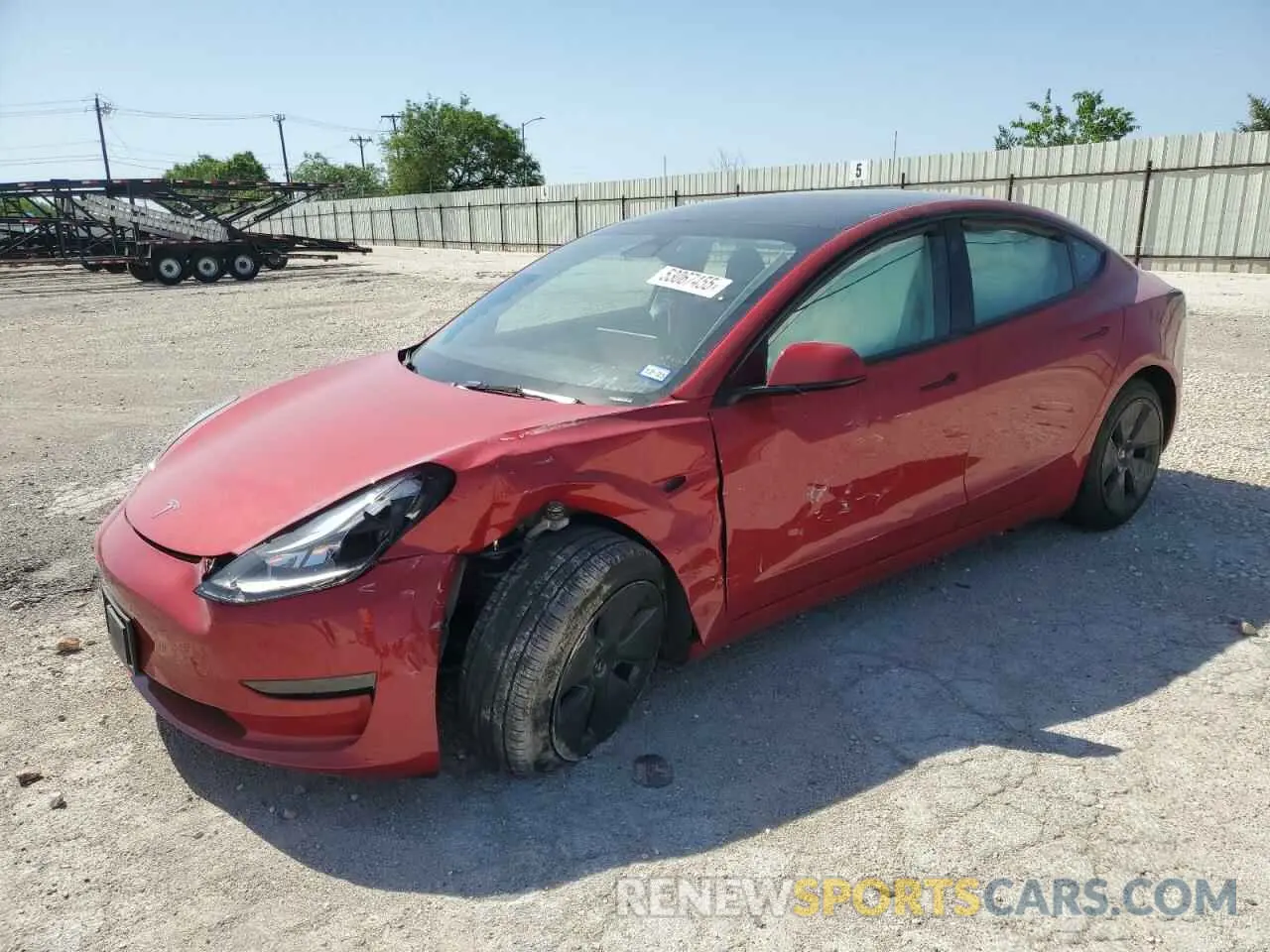 1 Photograph of a damaged car 5YJ3E1EA3PF698265 TESLA MODEL 3 2023
