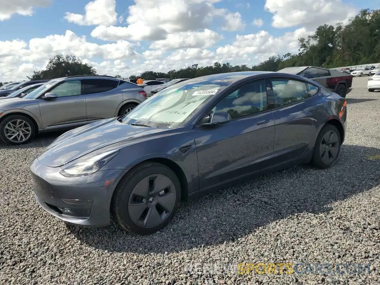 1 Photograph of a damaged car 5YJ3E1EA3PF699657 TESLA MODEL 3 2023