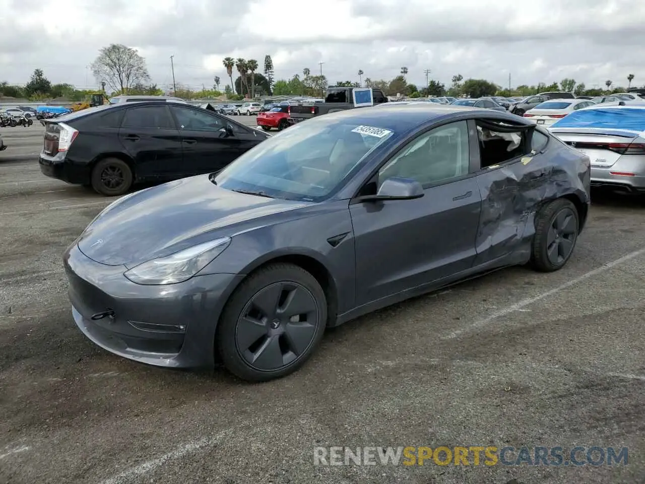 1 Photograph of a damaged car 5YJ3E1EA3PF707109 TESLA MODEL 3 2023