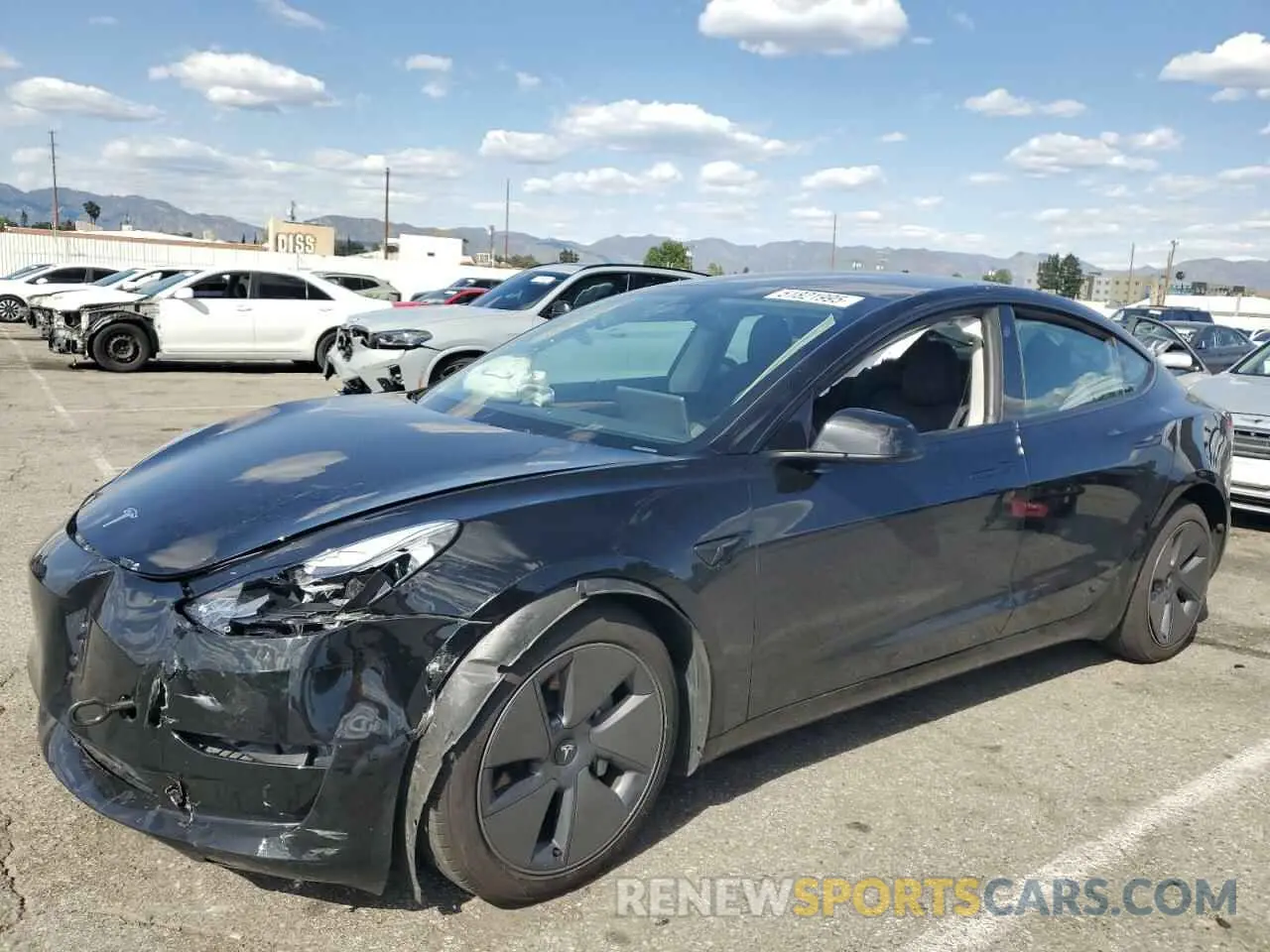 1 Photograph of a damaged car 5YJ3E1EA3PF713735 TESLA MODEL 3 2023