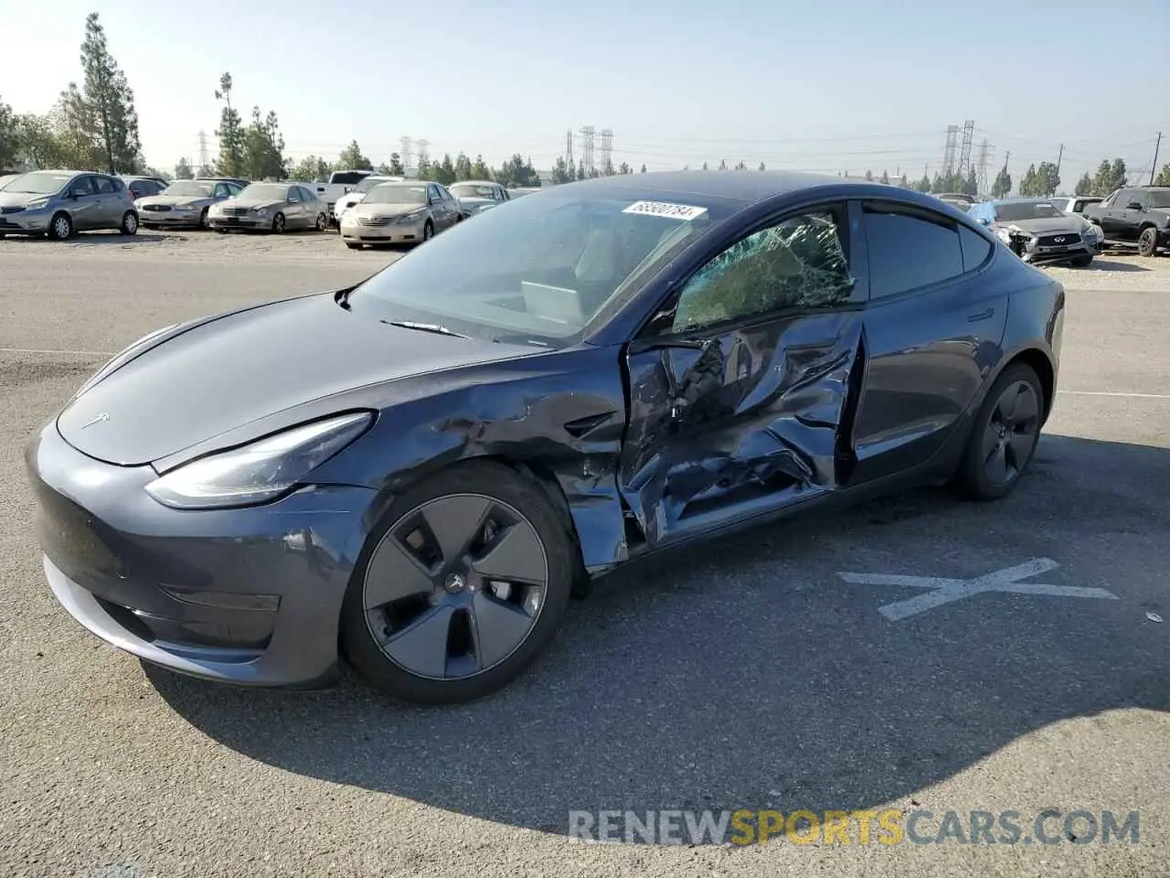 1 Photograph of a damaged car 5YJ3E1EA3PF715839 TESLA MODEL 3 2023