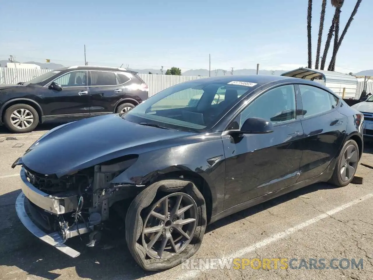 1 Photograph of a damaged car 5YJ3E1EA4PF385032 TESLA MODEL 3 2023
