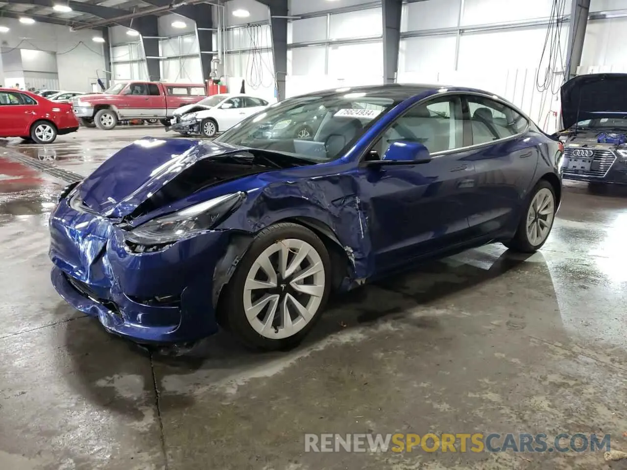 1 Photograph of a damaged car 5YJ3E1EA4PF393857 TESLA MODEL 3 2023