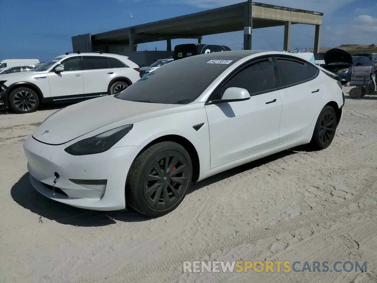 1 Photograph of a damaged car 5YJ3E1EA4PF394247 TESLA MODEL 3 2023