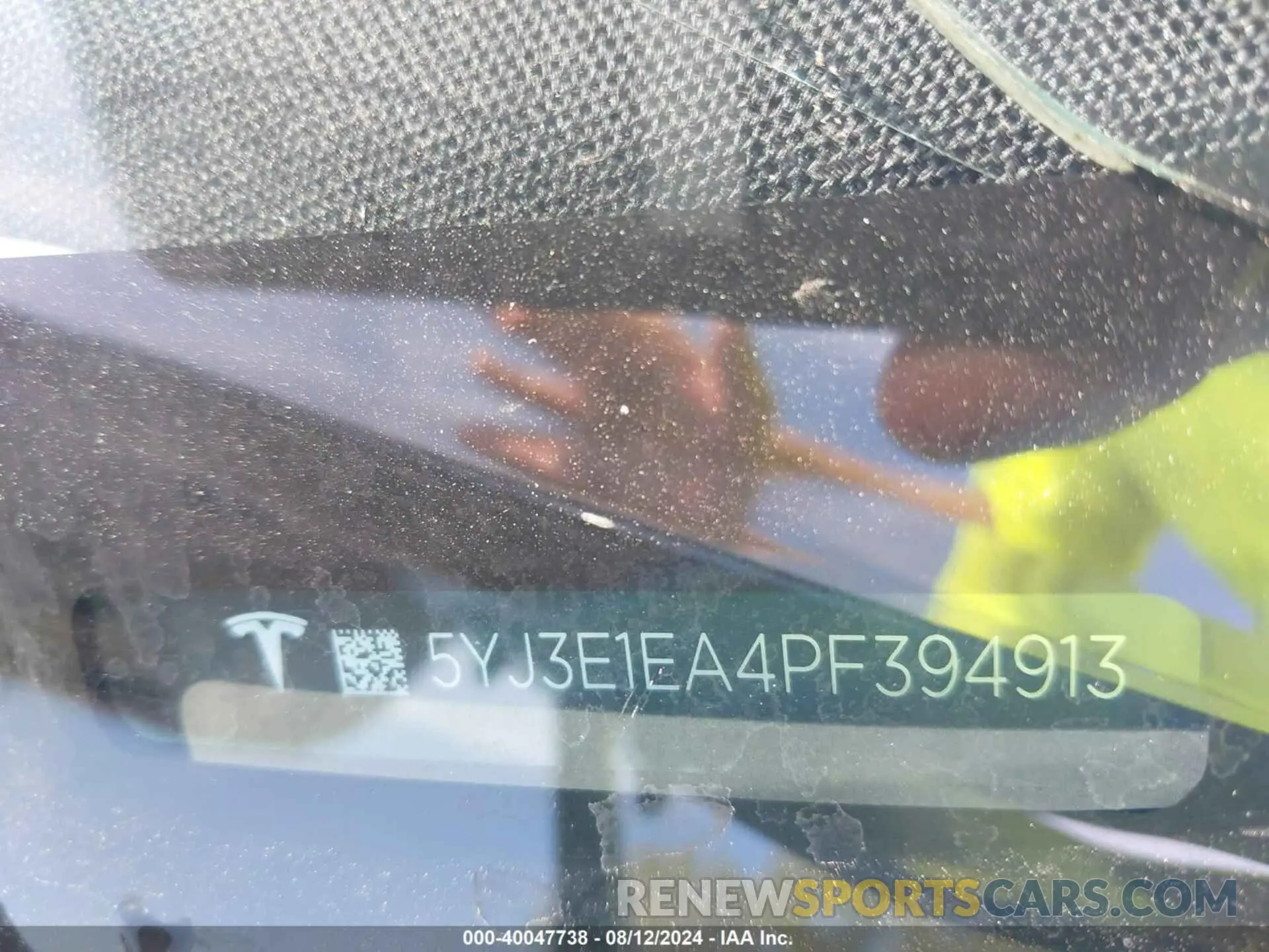 9 Photograph of a damaged car 5YJ3E1EA4PF394913 TESLA MODEL 3 2023