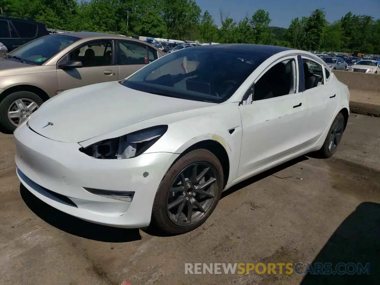 1 Photograph of a damaged car 5YJ3E1EA4PF398301 TESLA MODEL 3 2023