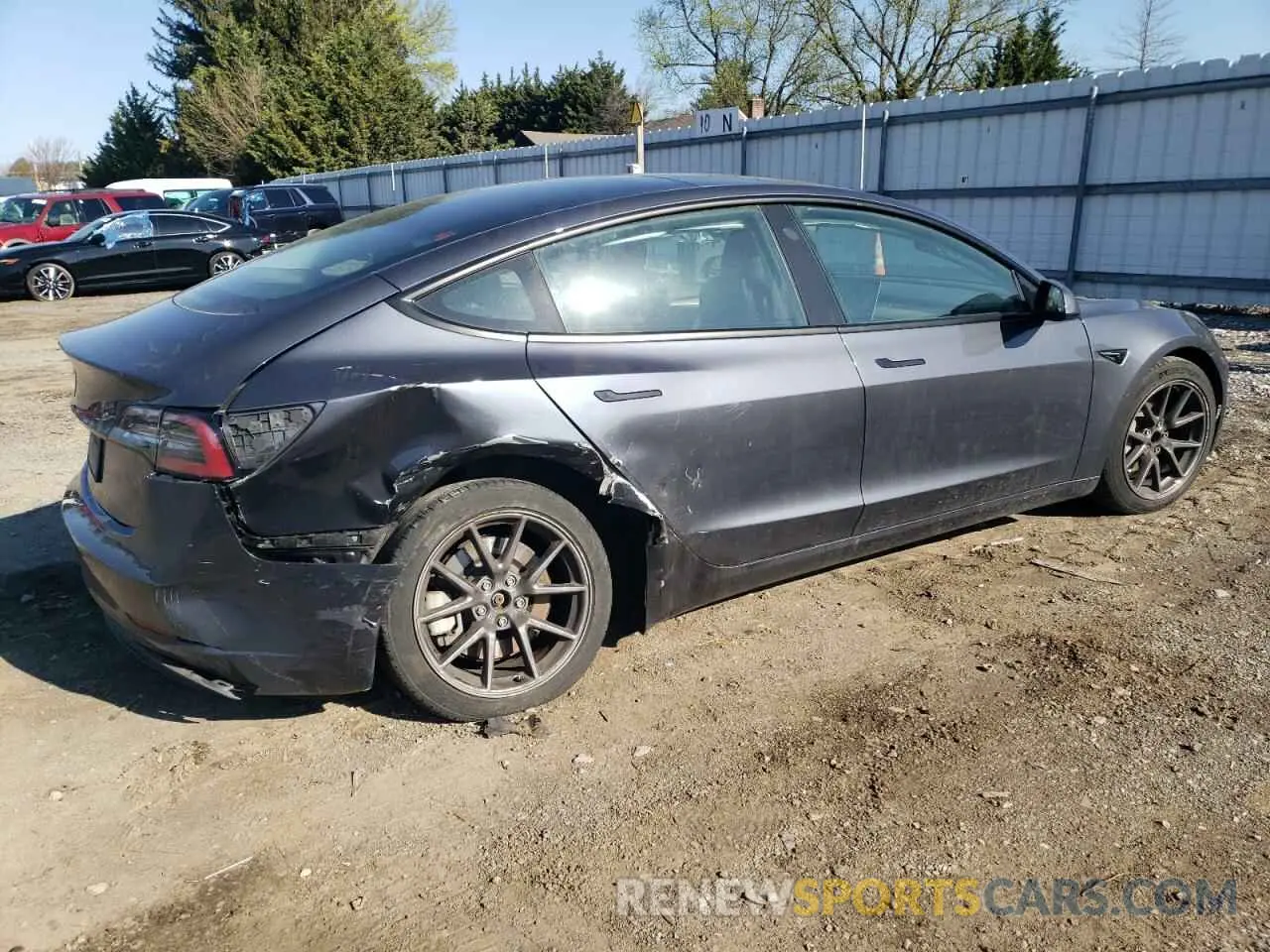 3 Photograph of a damaged car 5YJ3E1EA4PF400497 TESLA MODEL 3 2023