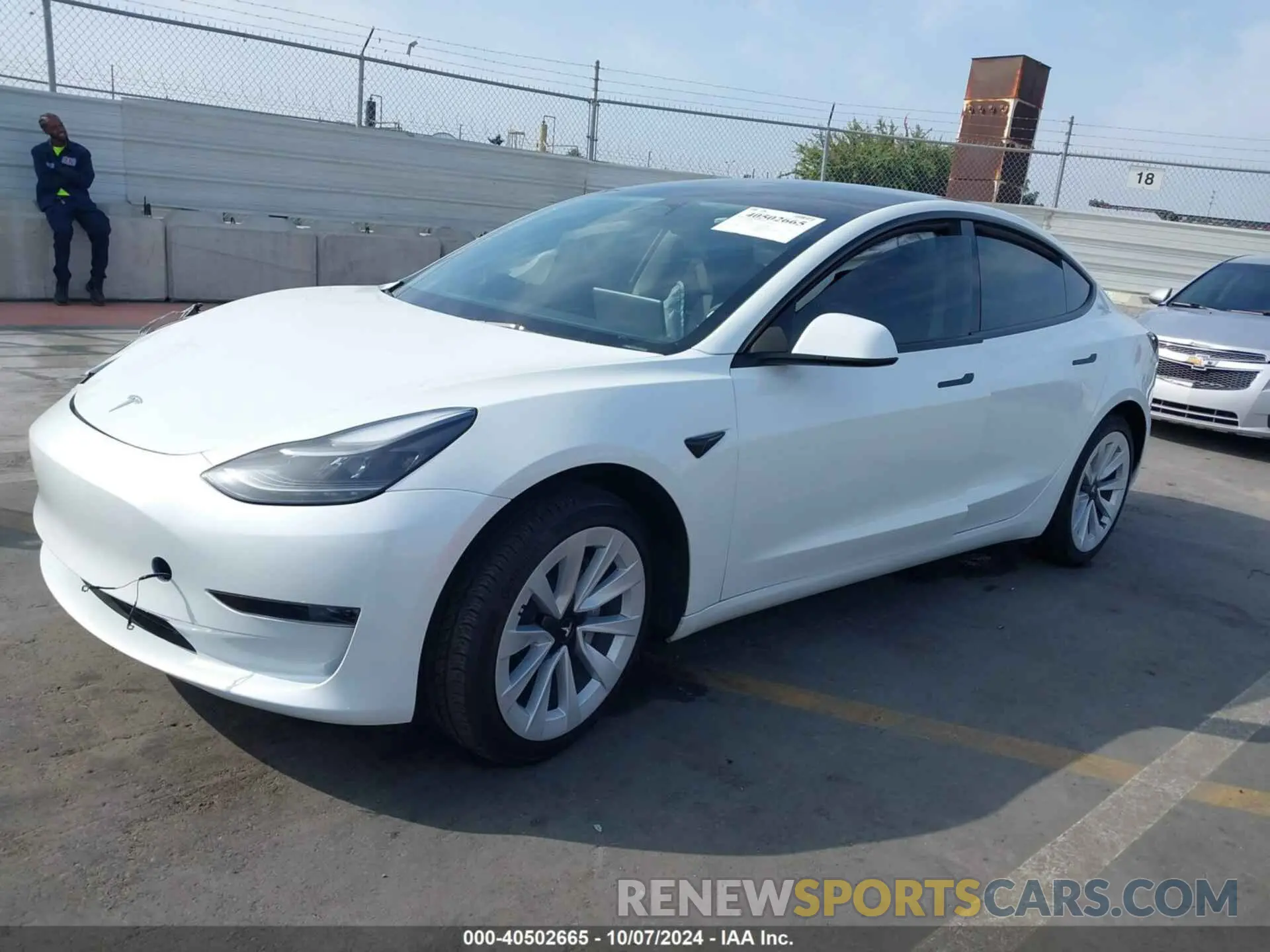 2 Photograph of a damaged car 5YJ3E1EA4PF402069 TESLA MODEL 3 2023