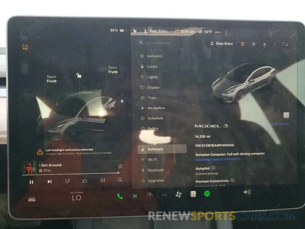 9 Photograph of a damaged car 5YJ3E1EA4PF402430 TESLA MODEL 3 2023