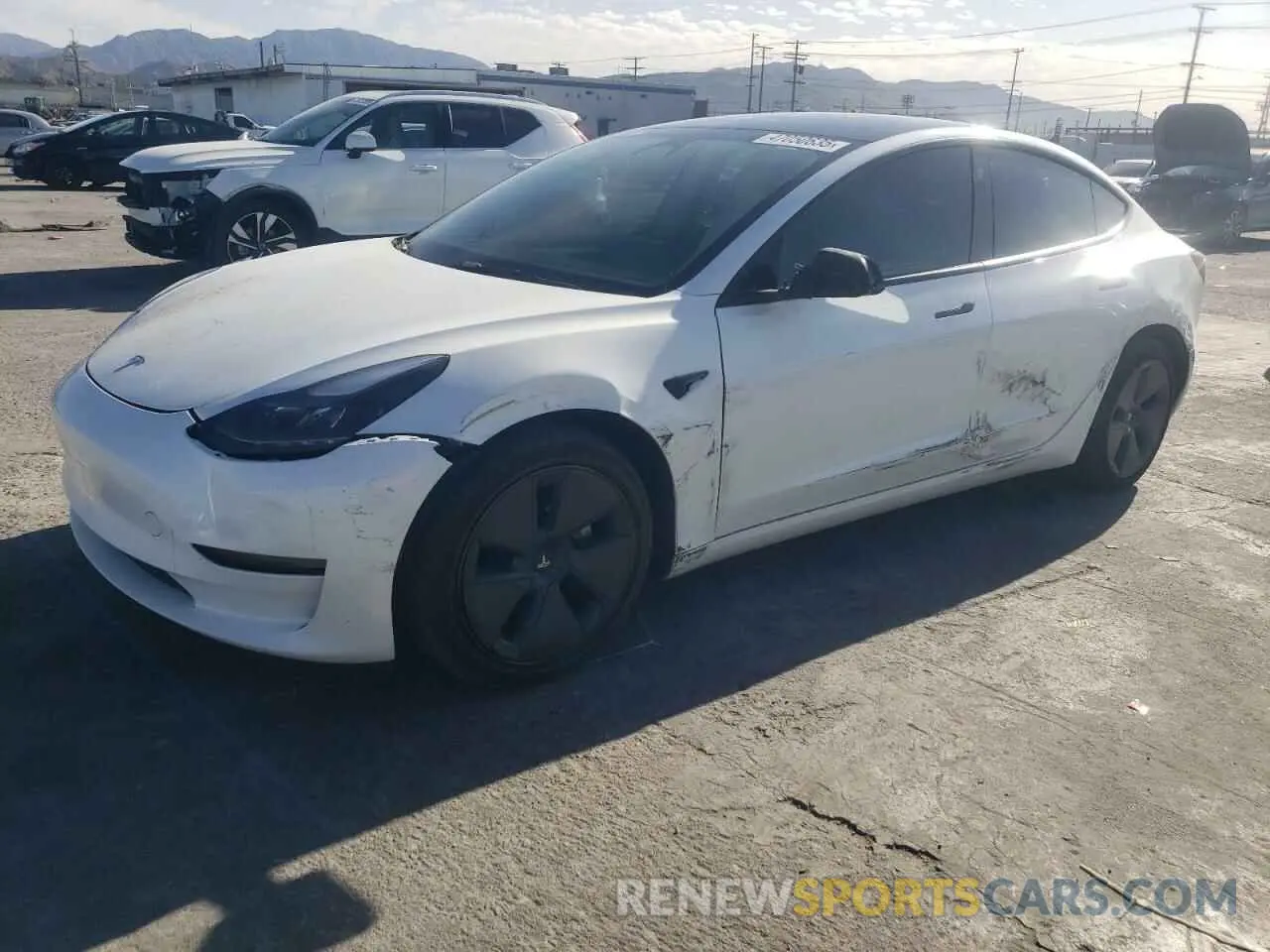 1 Photograph of a damaged car 5YJ3E1EA4PF412696 TESLA MODEL 3 2023